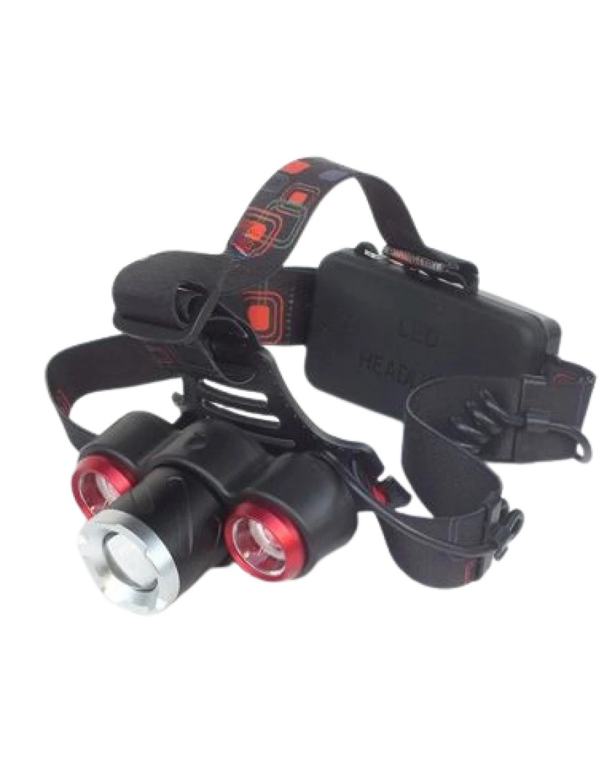 Q‑Max PS‑117 10 W Şarjlı Zoomlu Power LED Kafa Lambası – 500 m Menzil, SOS Modlu
