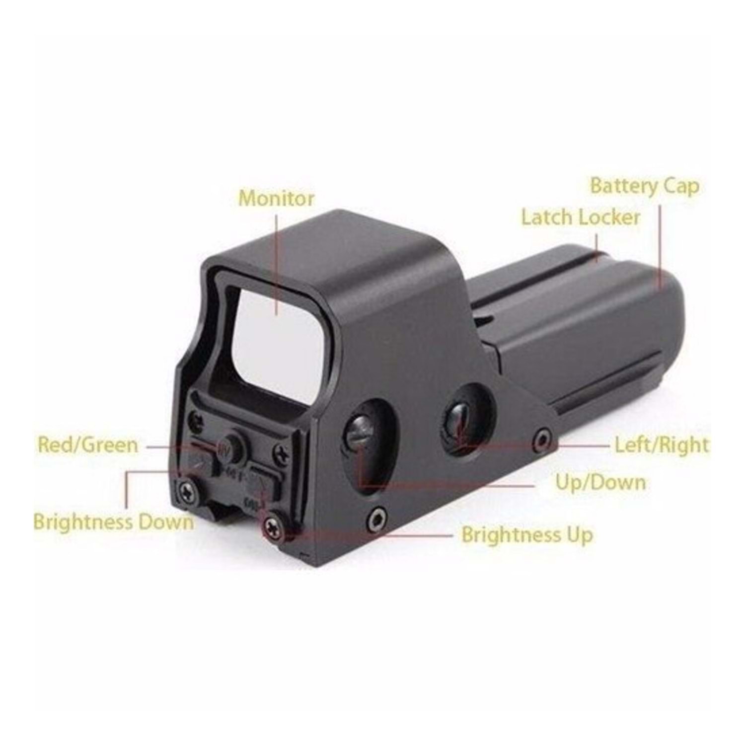 Spike 552 Holografik Red/Green Dot Sight – 1×, Picatinny Montajlı, AA Pil