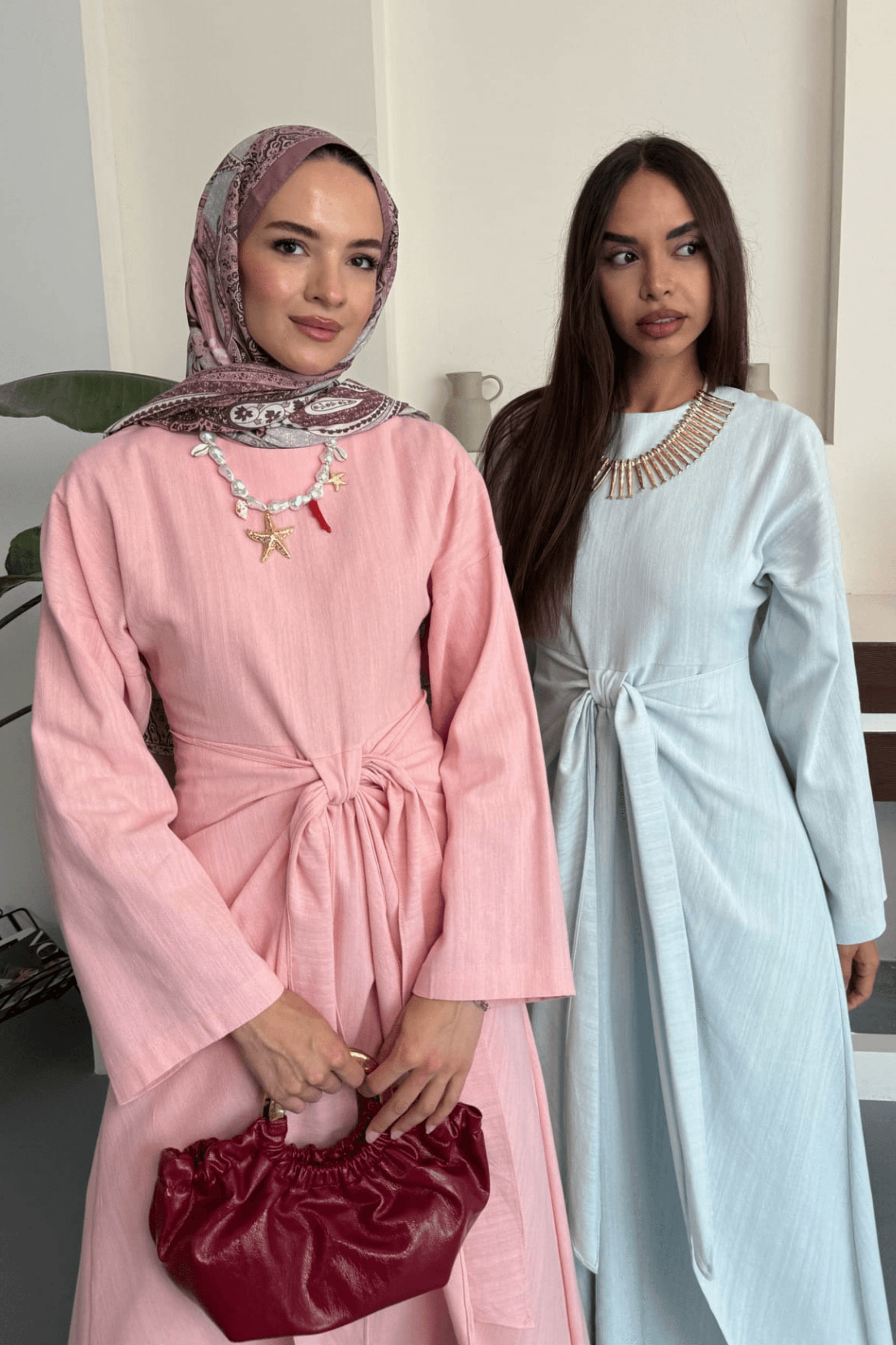 Parla Elbise - Pembe
