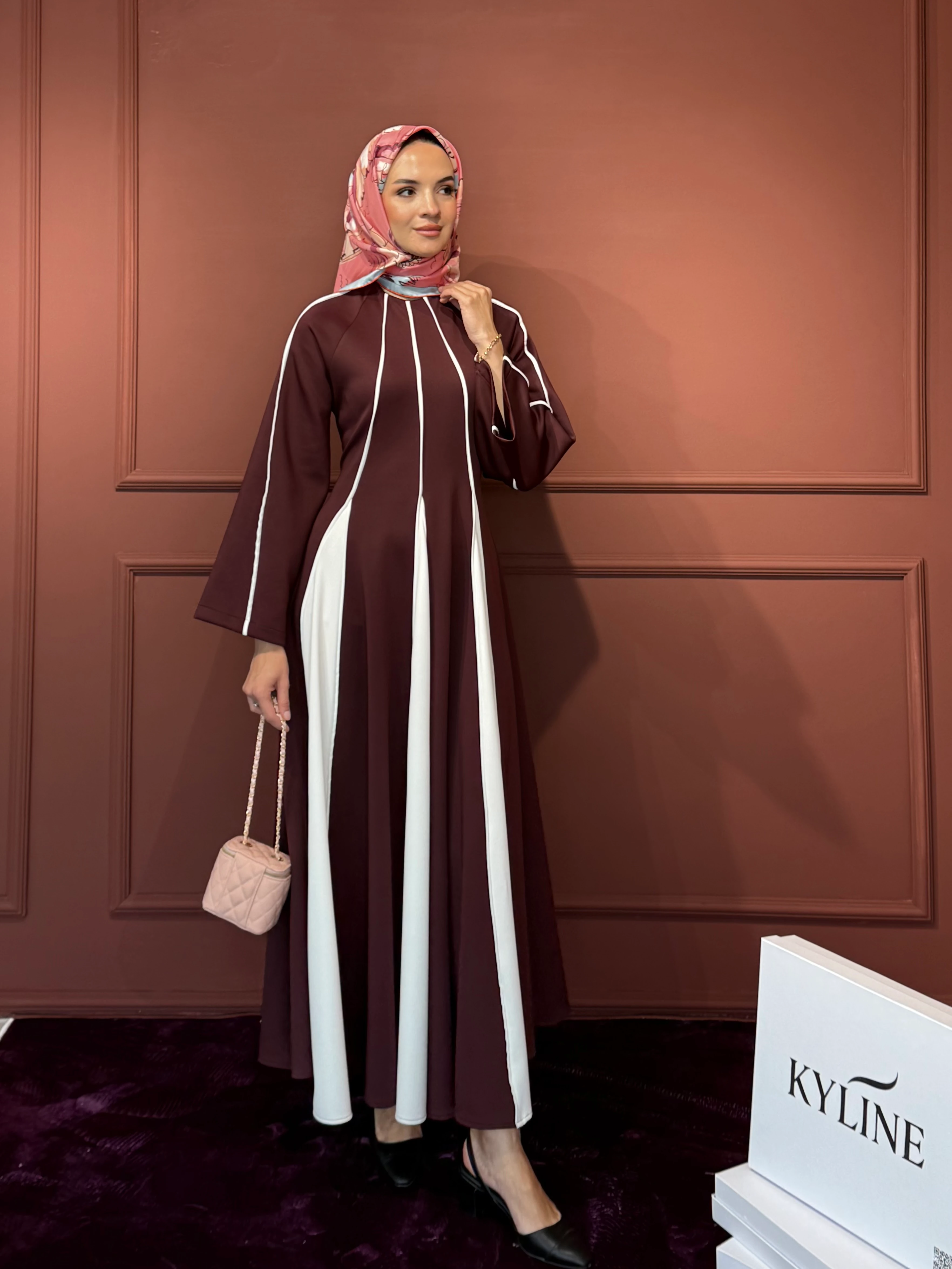 Siraye Elbise - Bordo