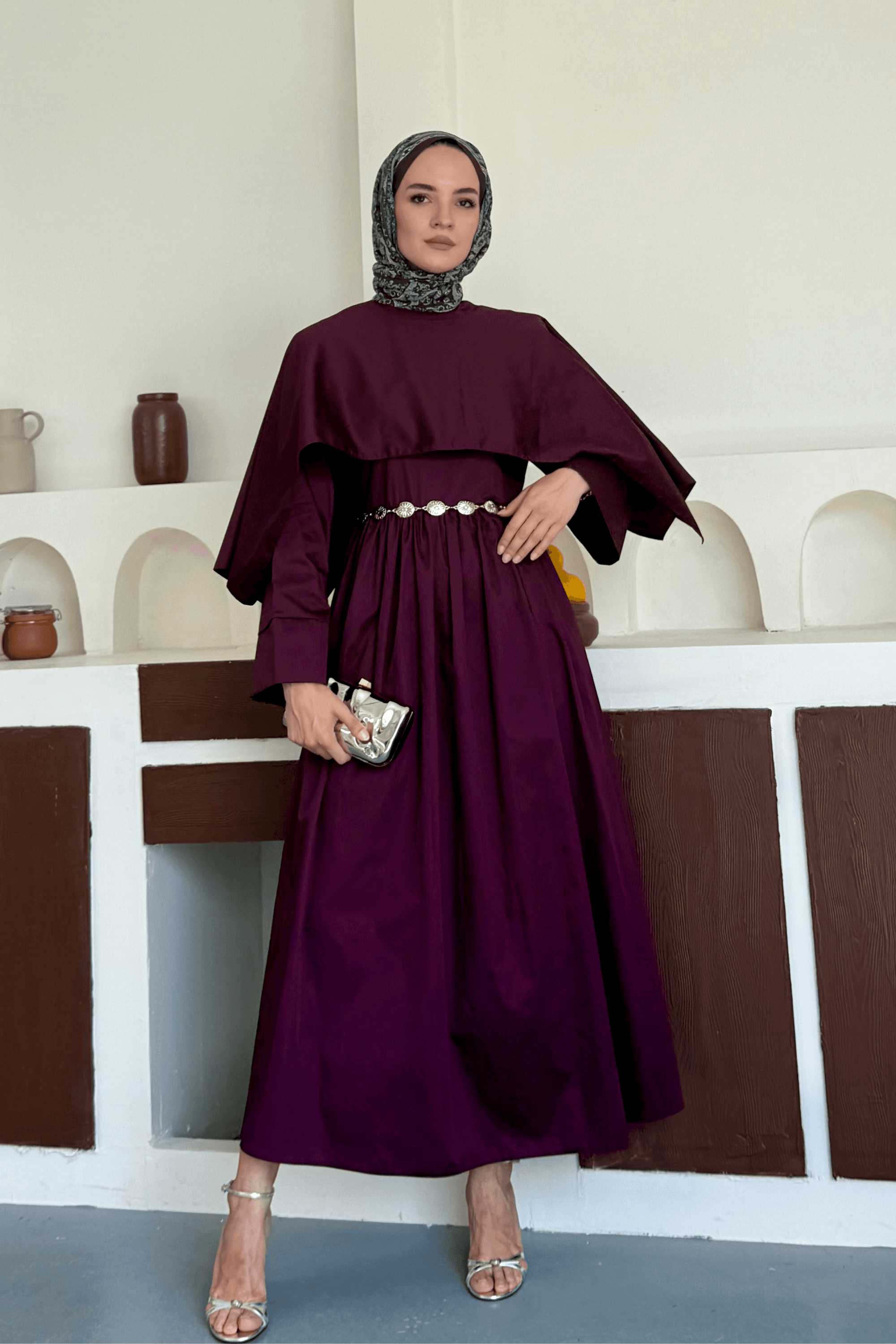 Melora Elbise (Ön Sipariş) - Bordo