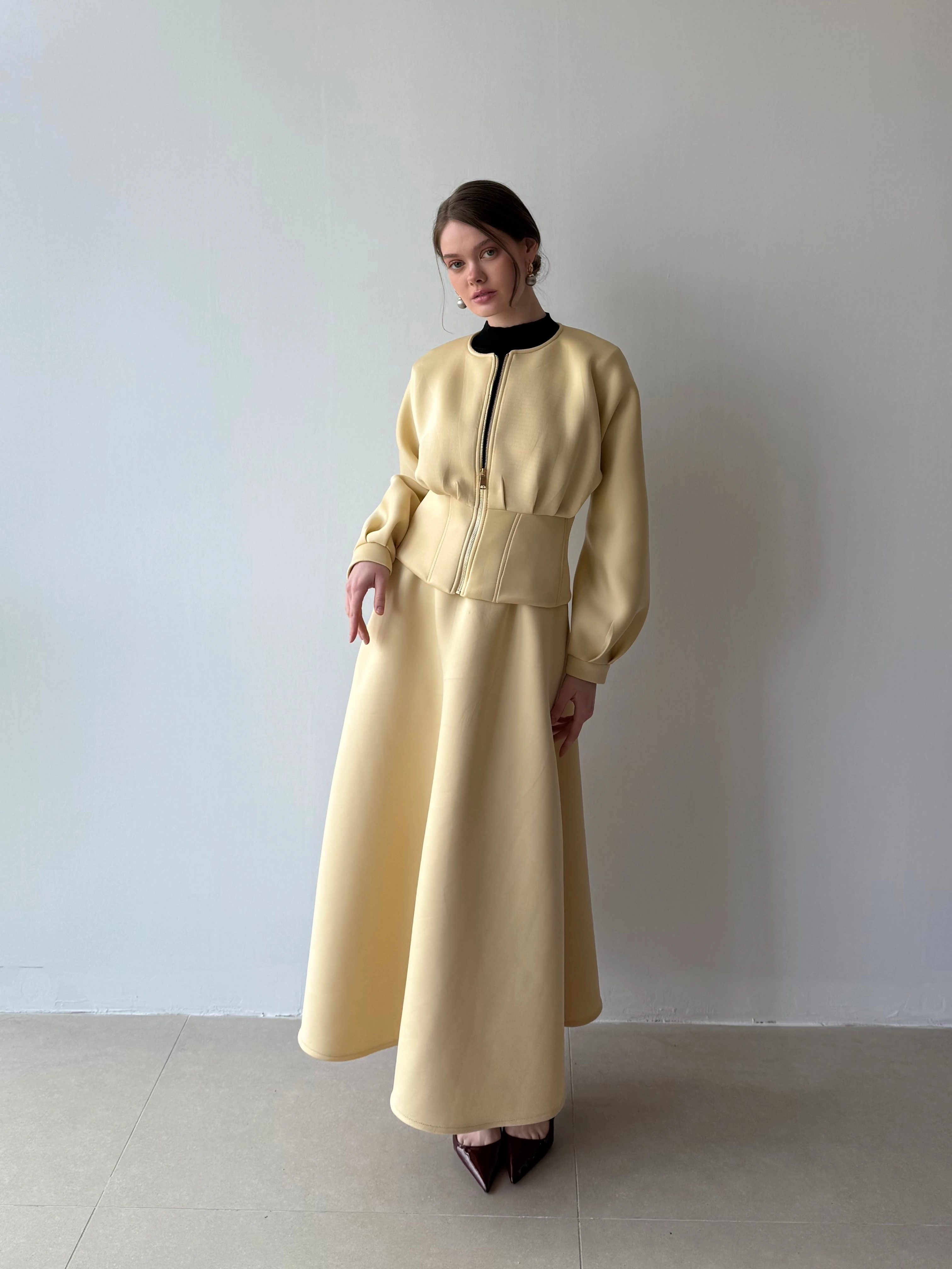 Ladie Etekli Takım - Panda Sarısı