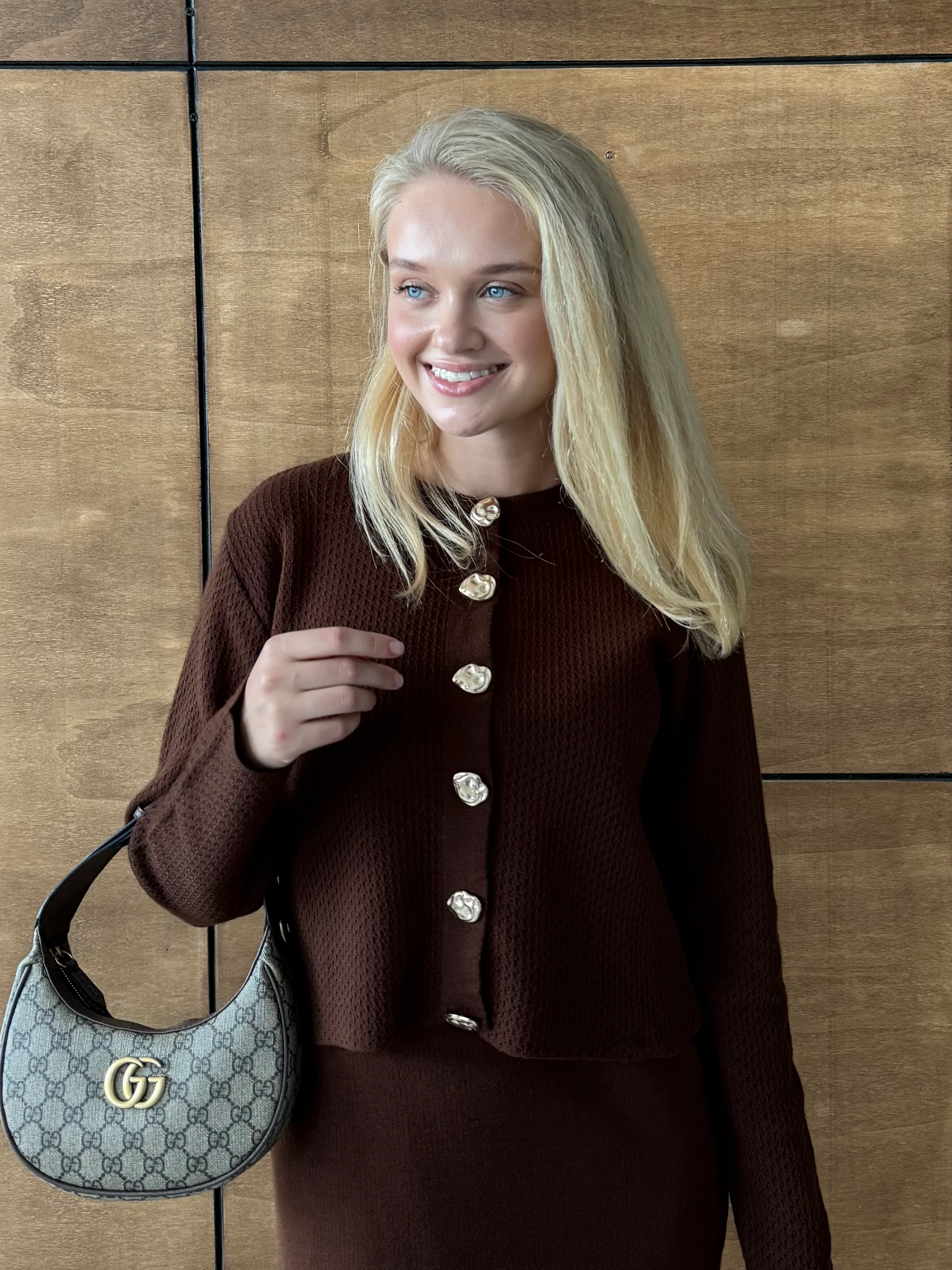 Hifas Triko Elbise - Kahverengi