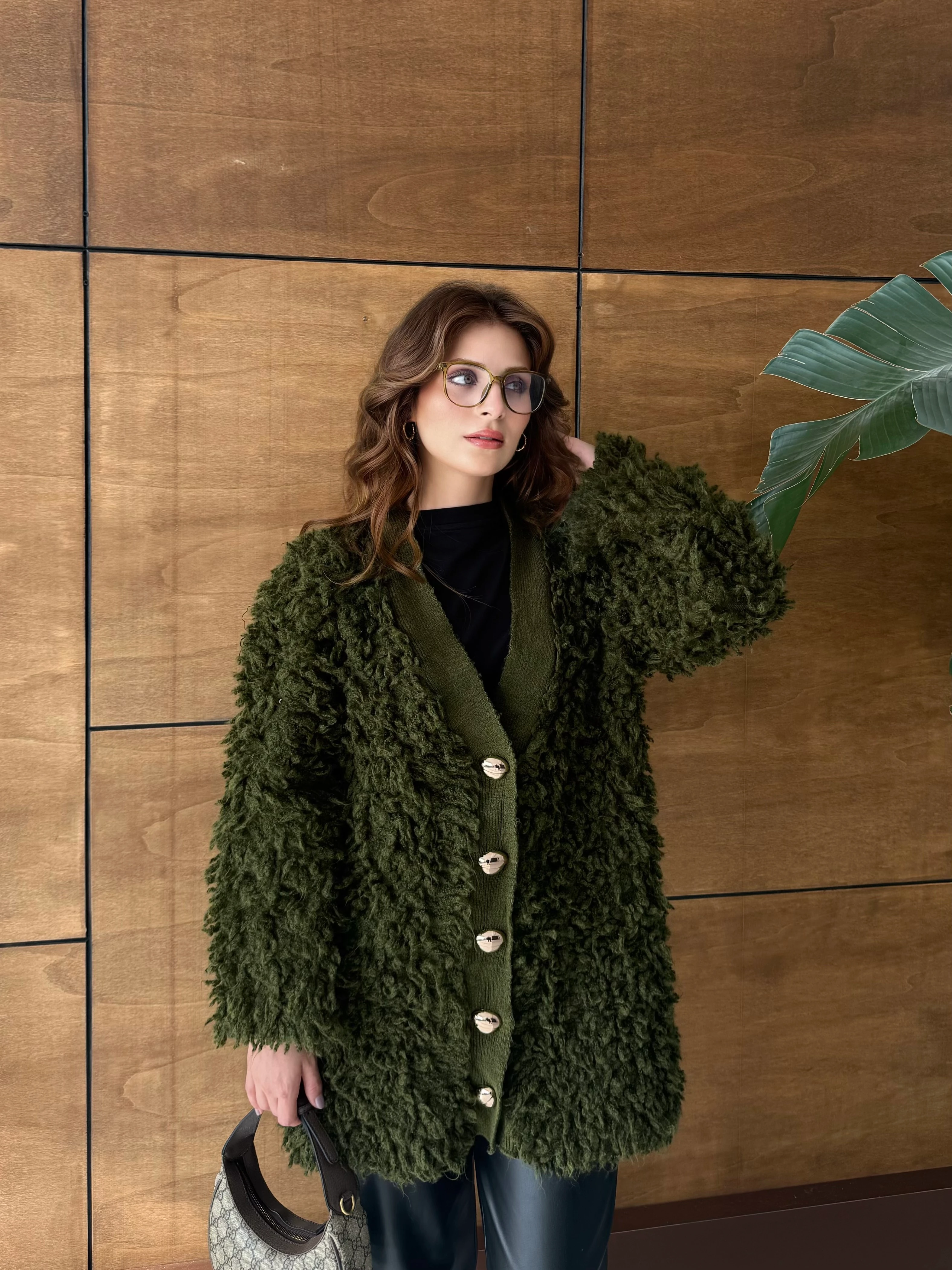 Sofia Saçaklı Hırka - Çağla Yeşili