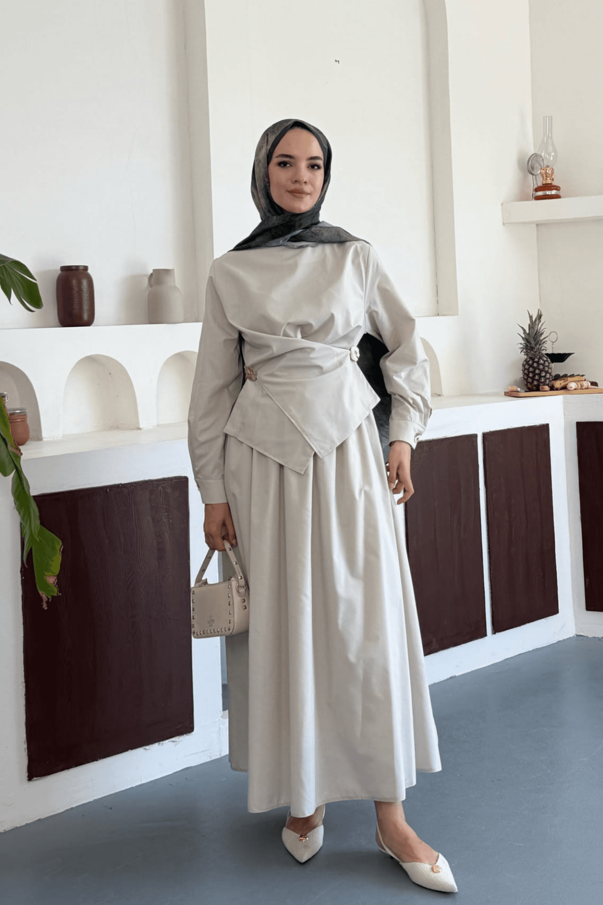 Bloom Etekli Takım - Taş Rengi