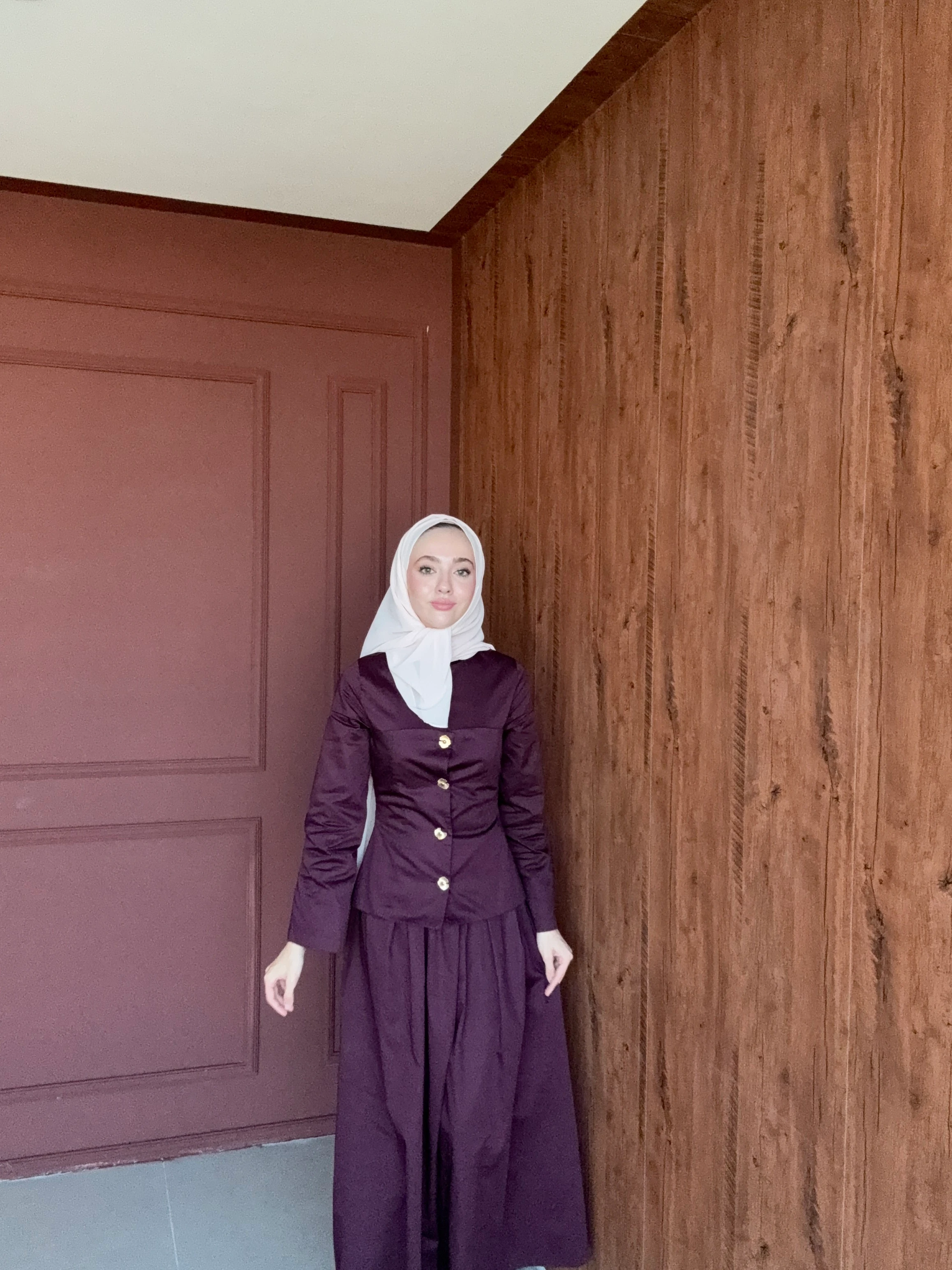 Ehlina Düğme Korseli Elbise Ön Sipariş 