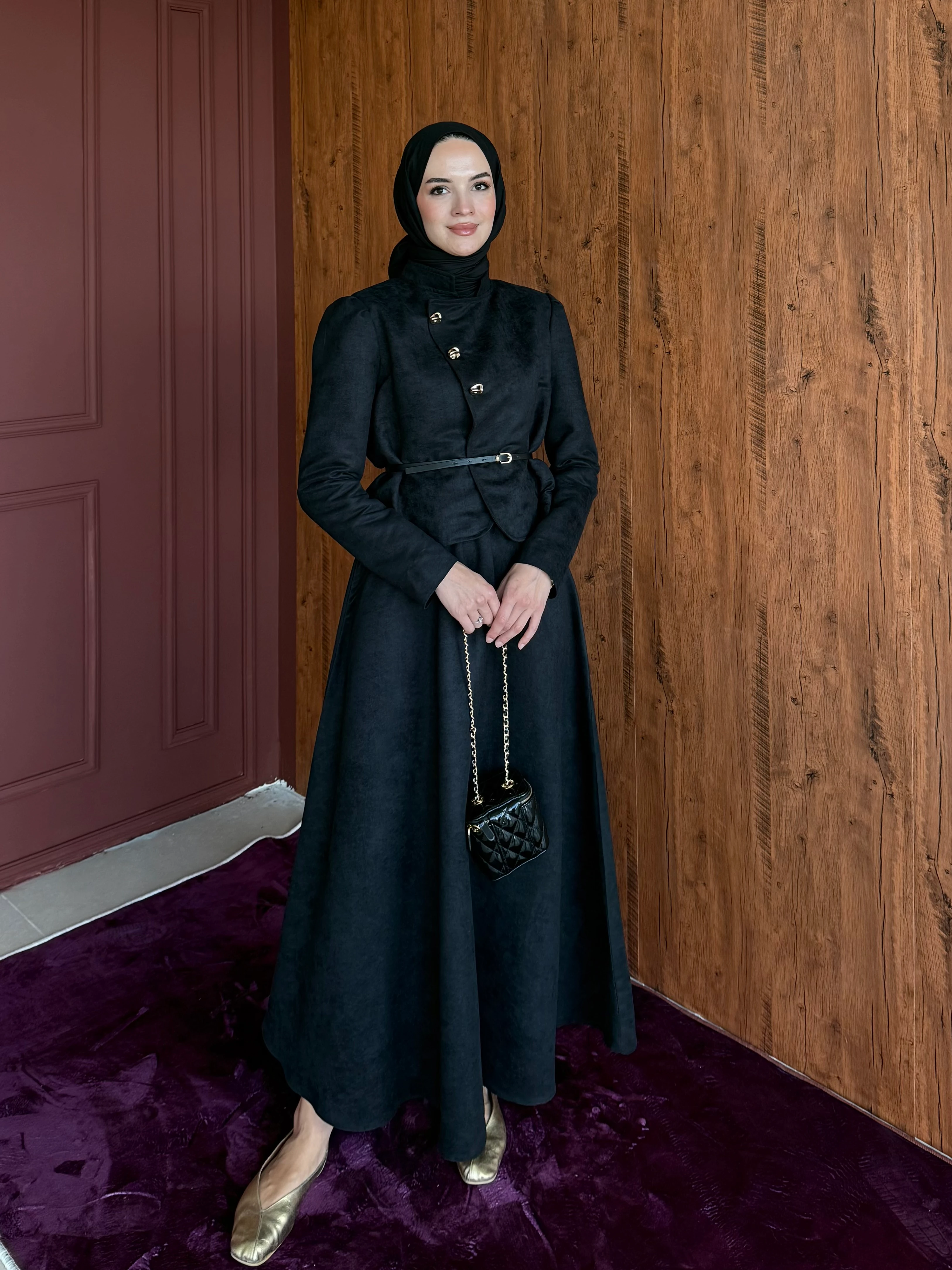 Manolya Etekli Takım - Siyah