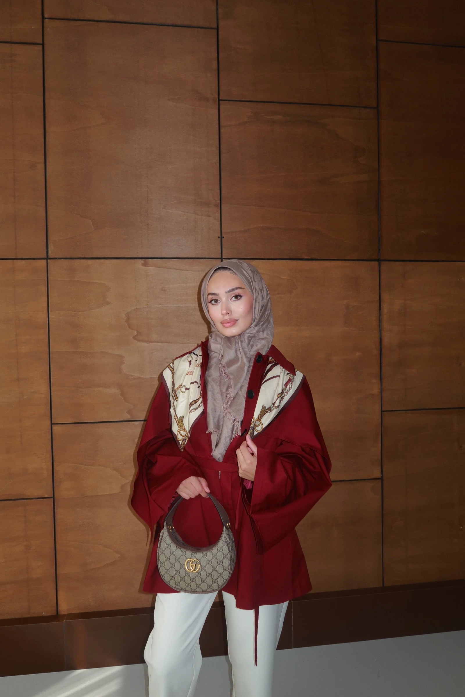 Ahenk Trençkot  - Bordo