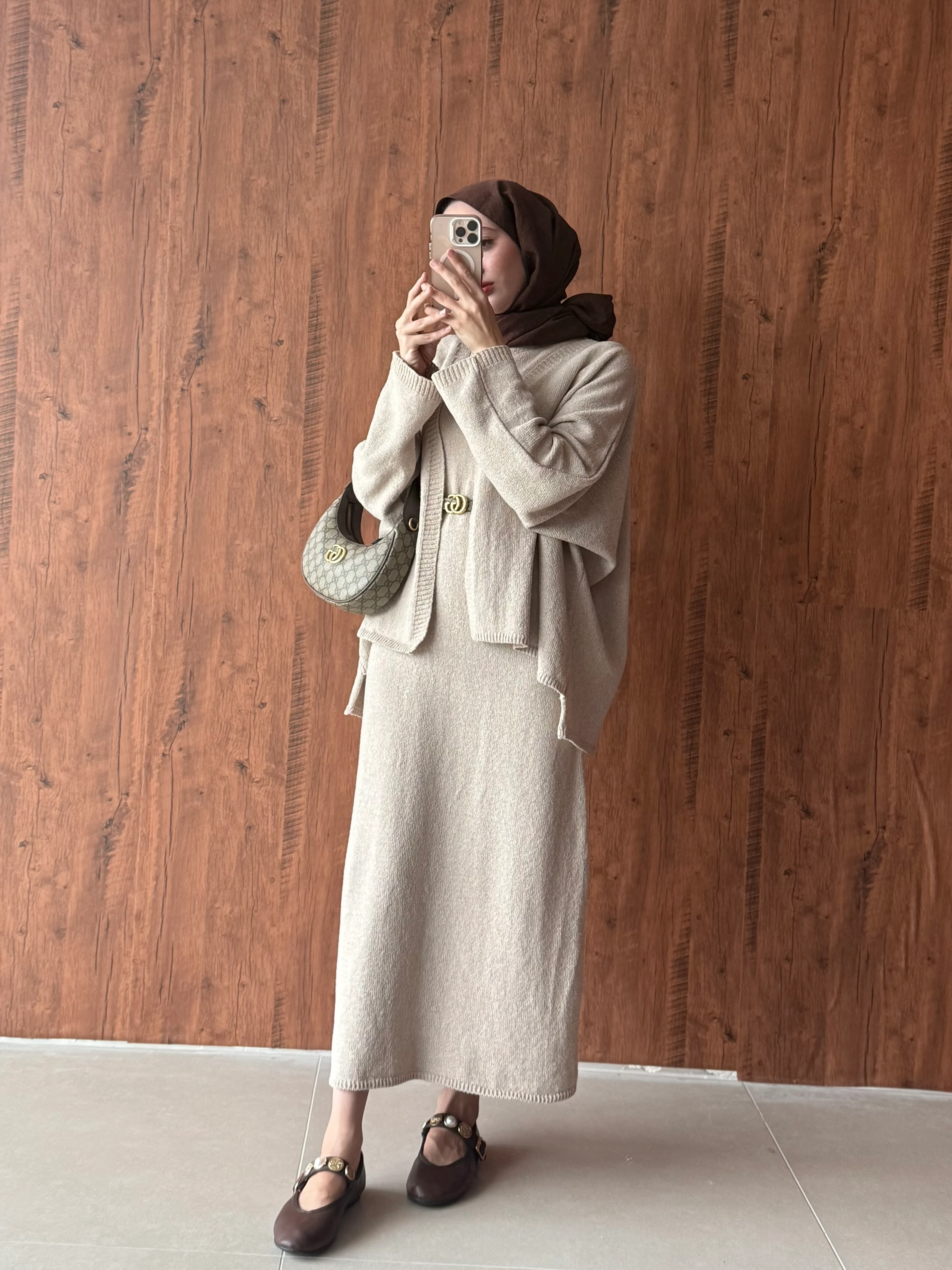 Mehlika Çelik Triko Hırkalı Elbise