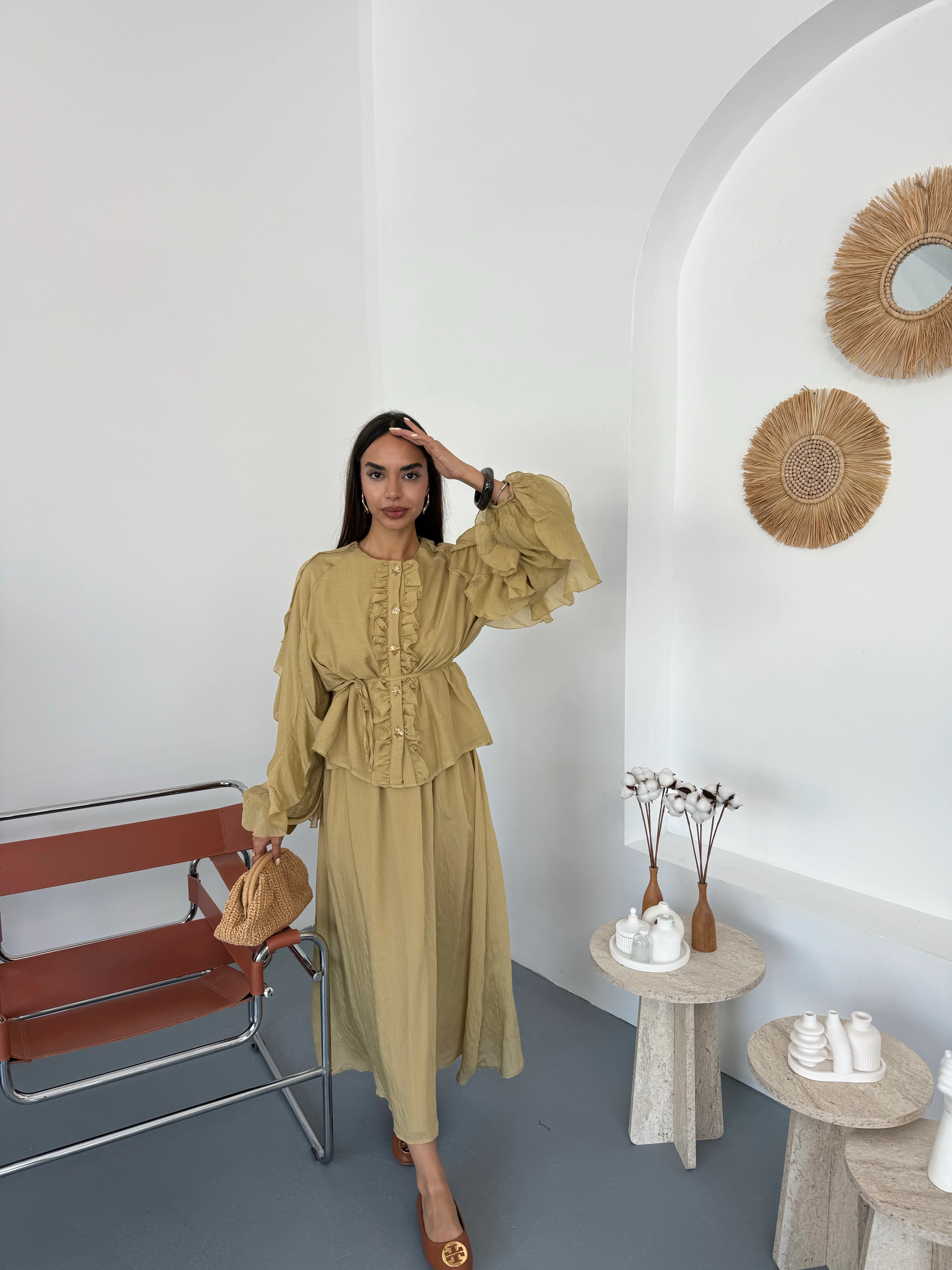 Elvera Etekli Takım - Çağla Yeşili