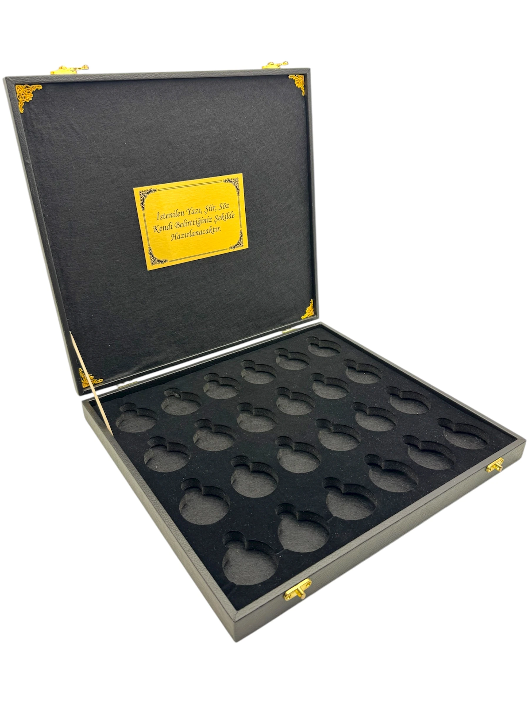 Cep Saati Kutusu 24 Lü Siyah Deri