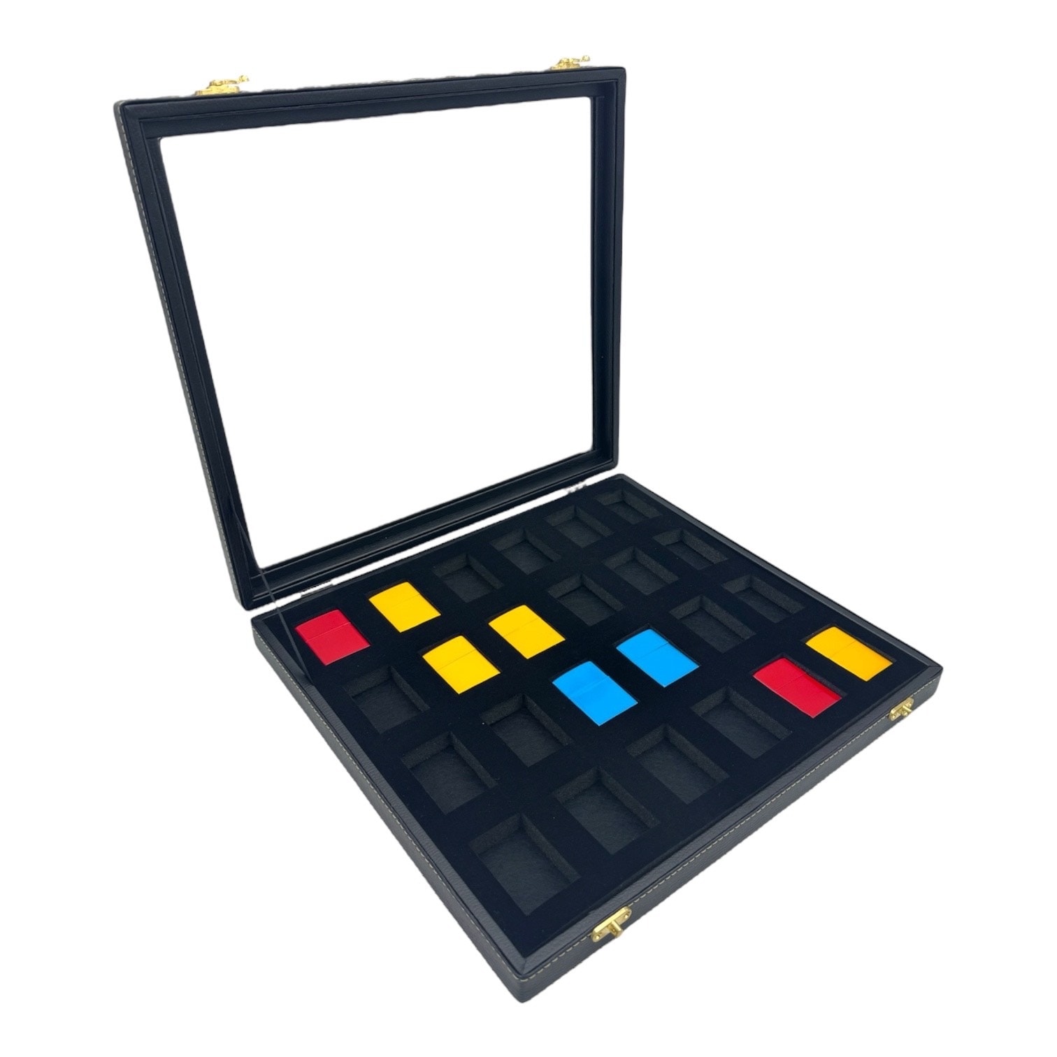 24 Lü Çakmak Koleksiyon Kutusu Camlı