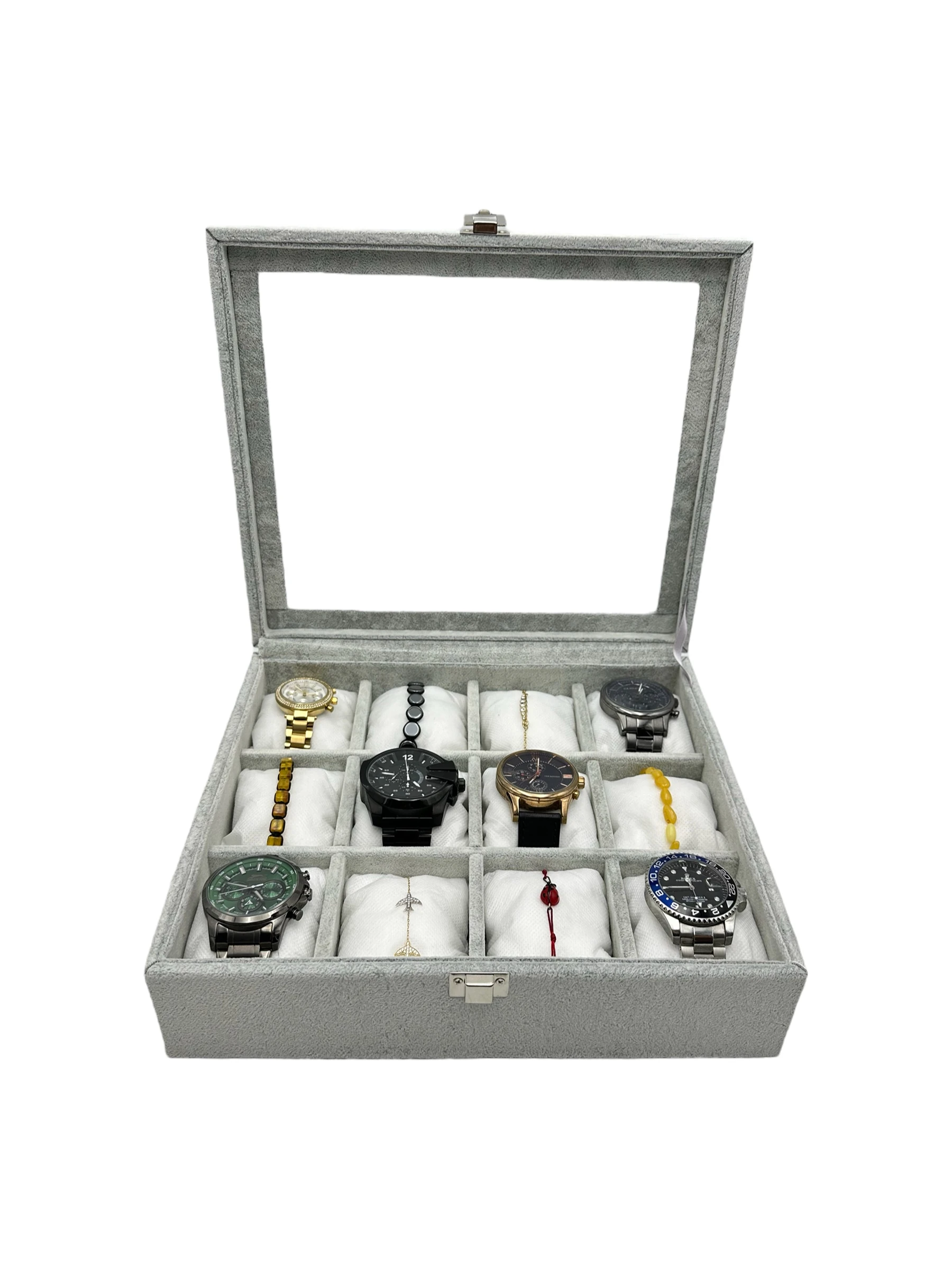 Saat Kutusu 12 Li Süet Gri