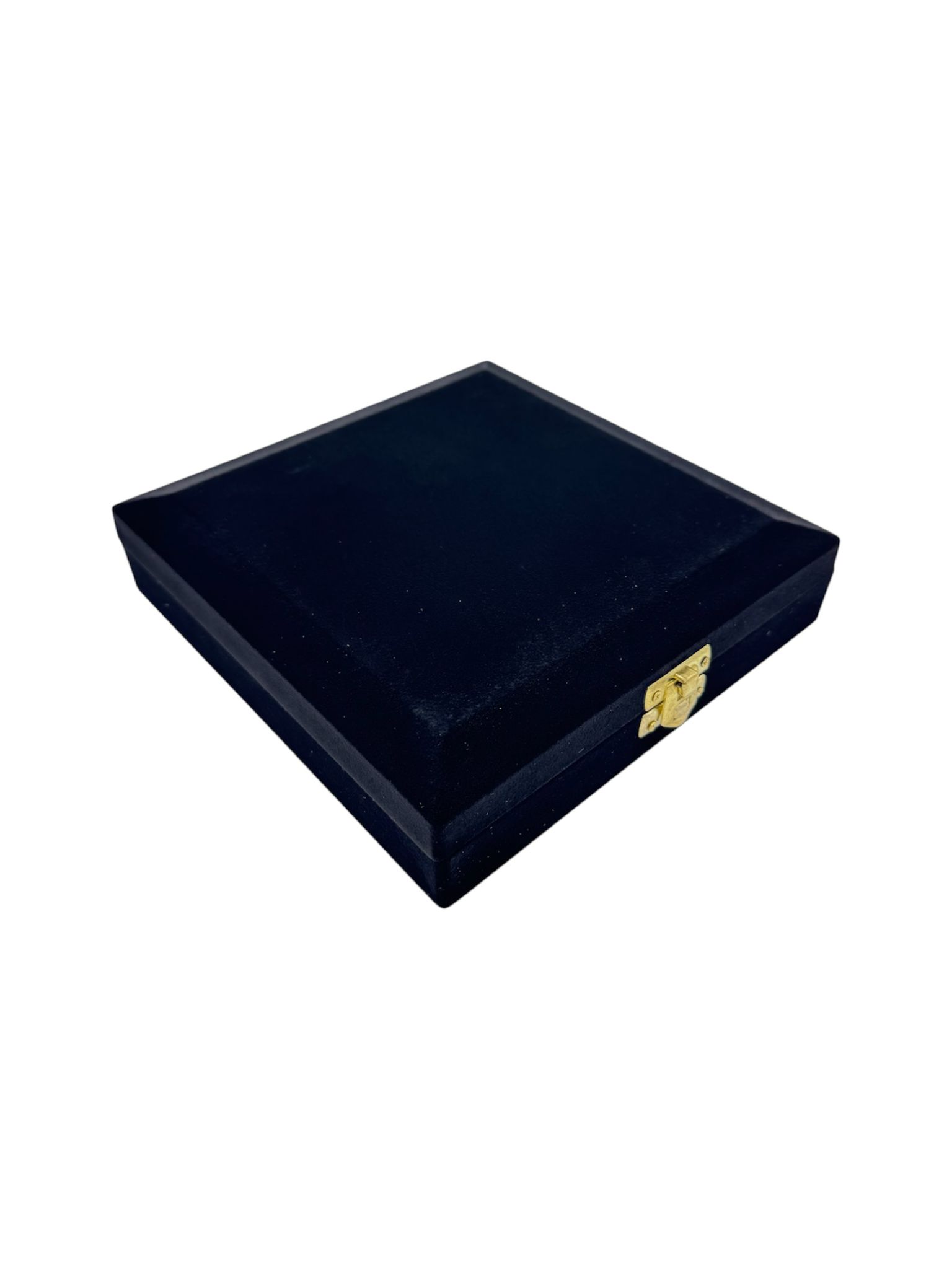 Kare Tesbih Kutusu Siyah Kadife