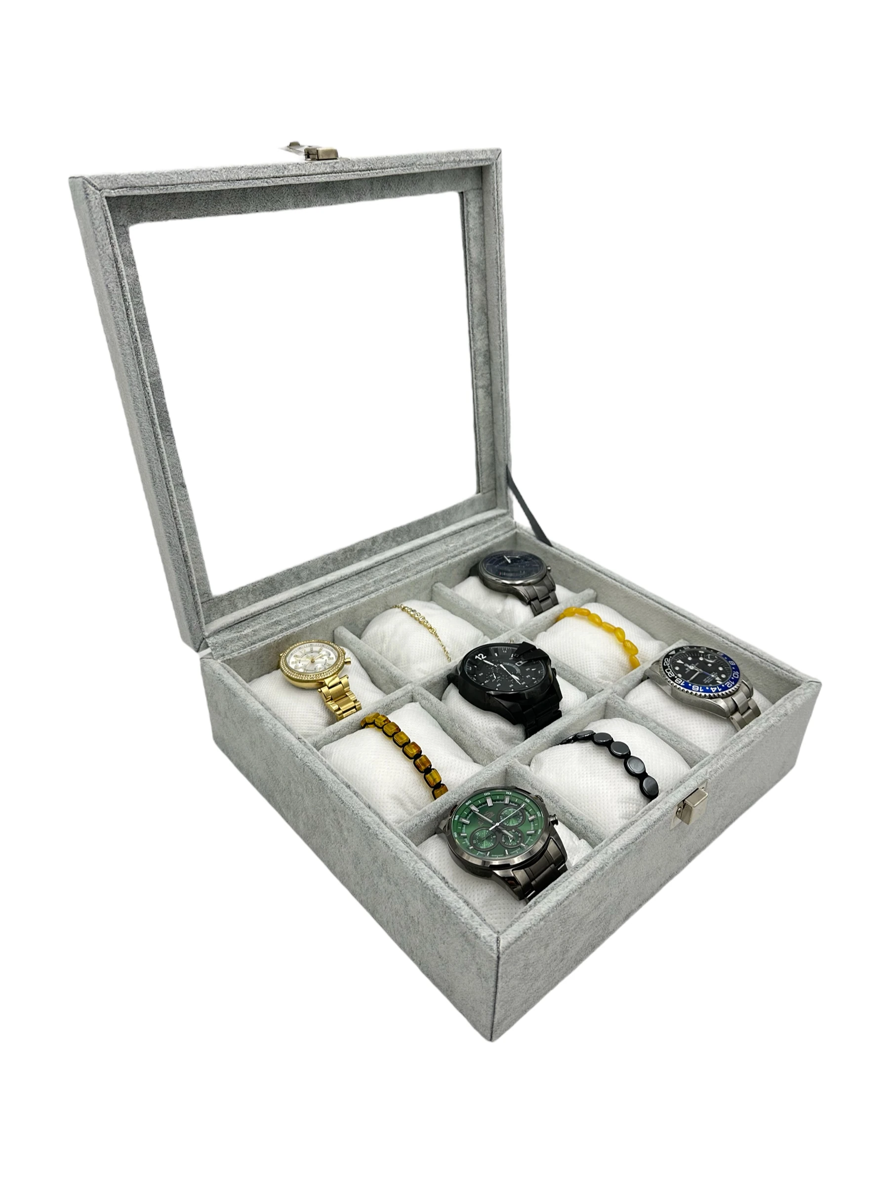 Saat Kutusu 9 Lu Süet Gri