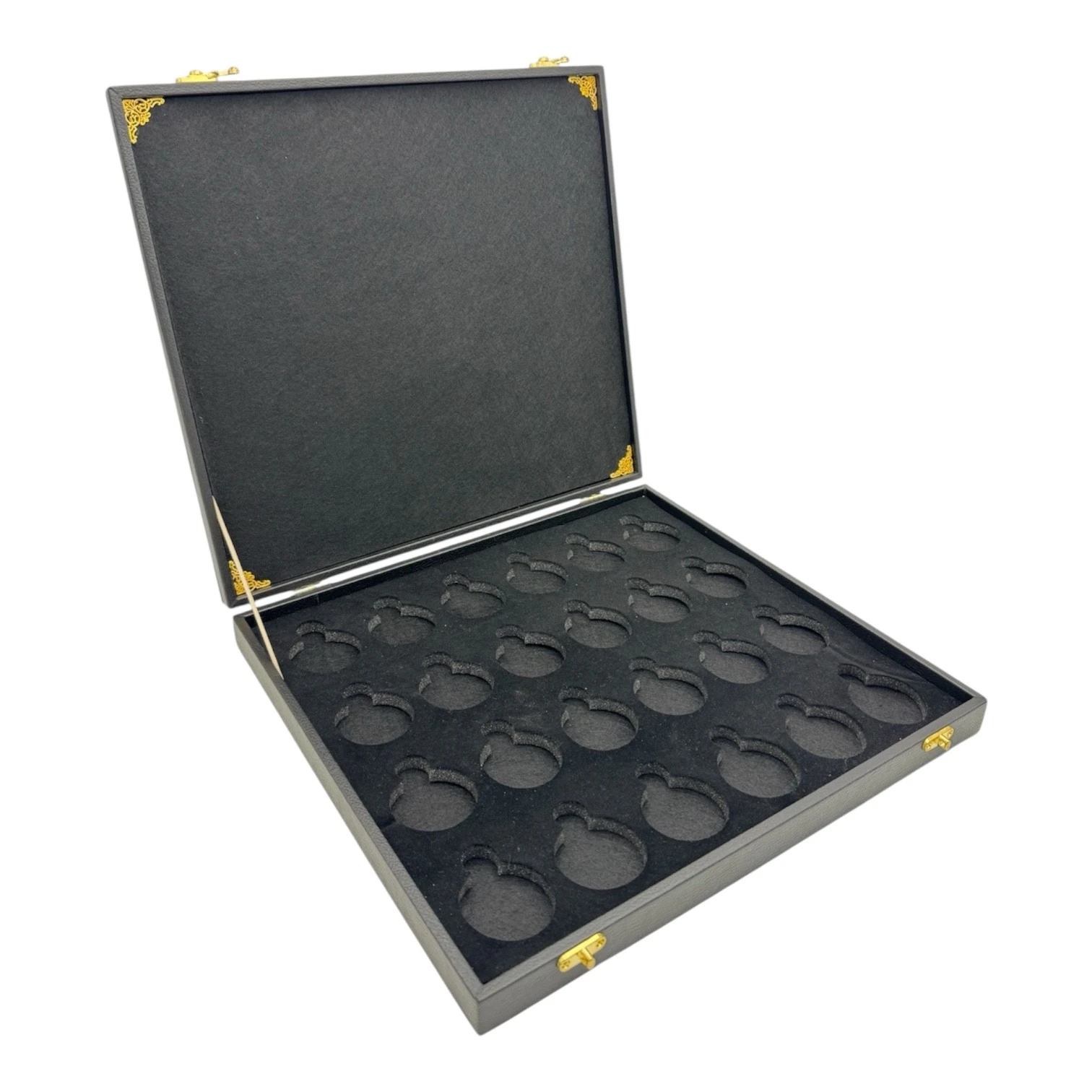 Cep Saati Kutusu 24 Lü Siyah Deri