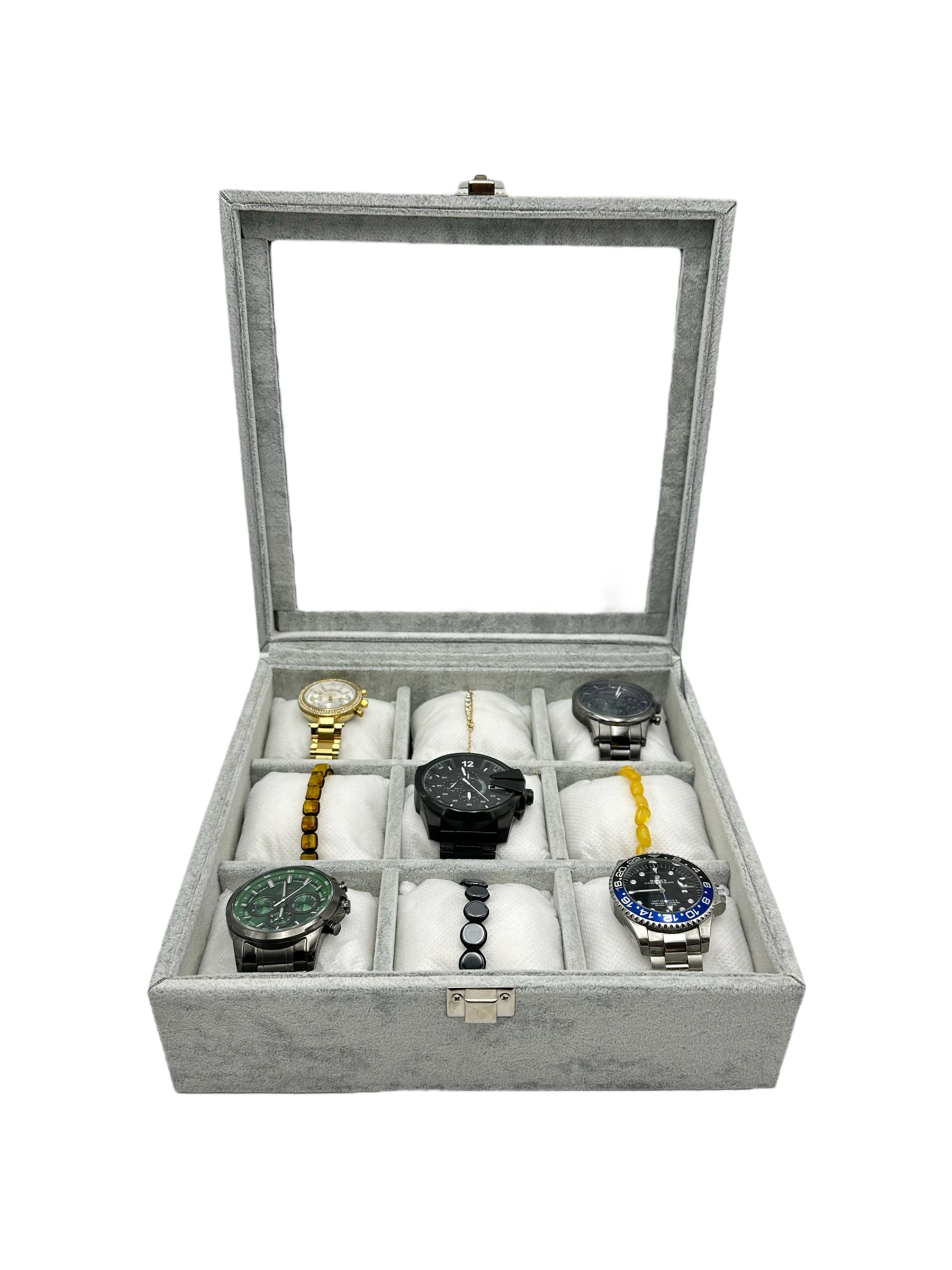 Saat Kutusu 9 Lu Süet Gri