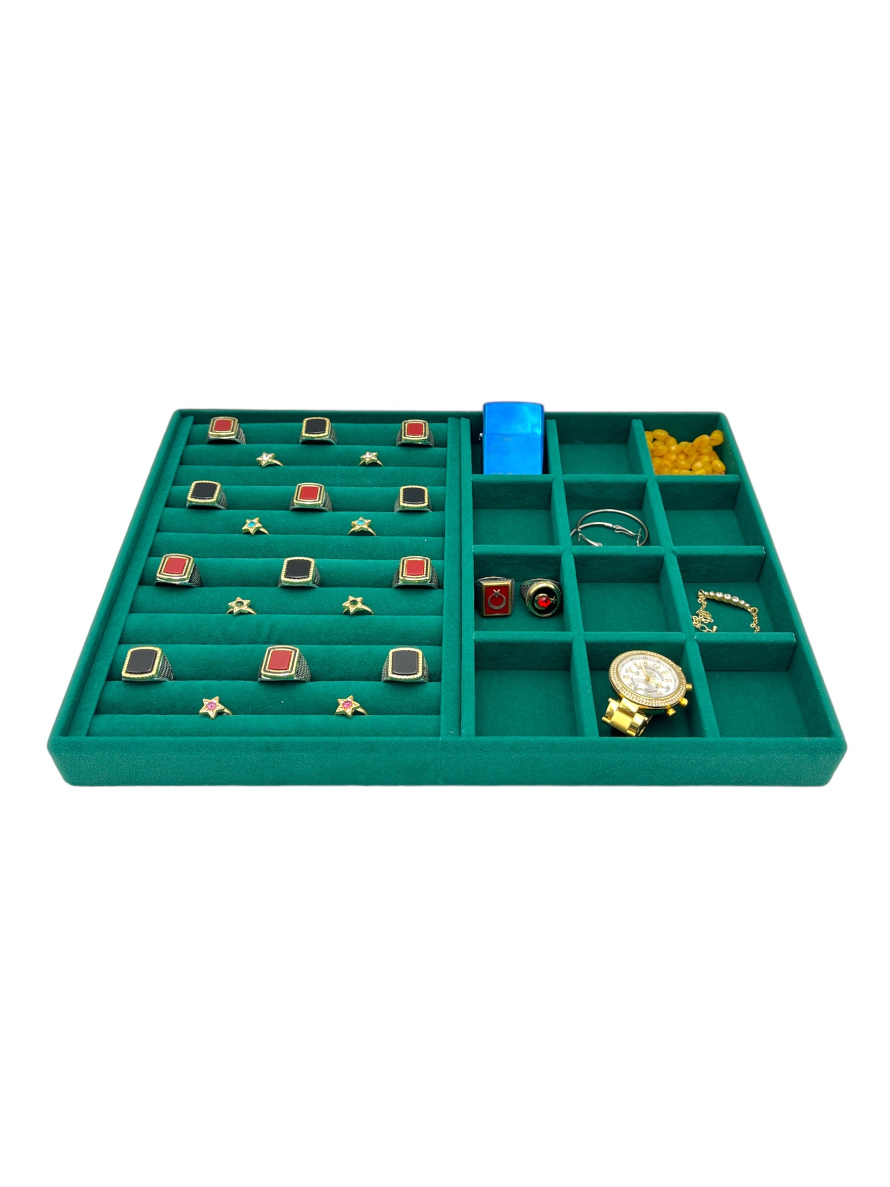 Takı Organizeri Süet Kumaş Lady Model