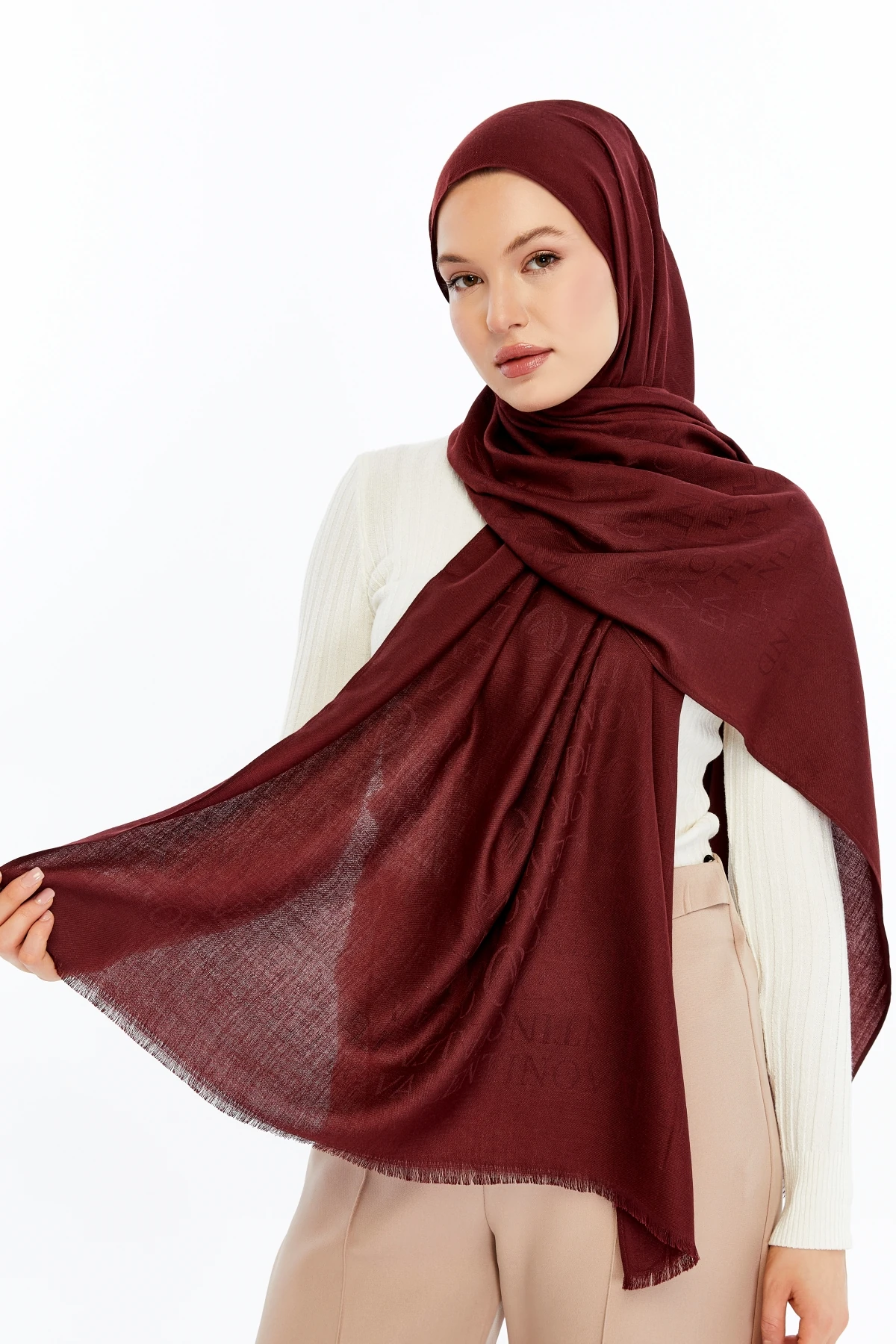 Lana Logo Desen Şal 