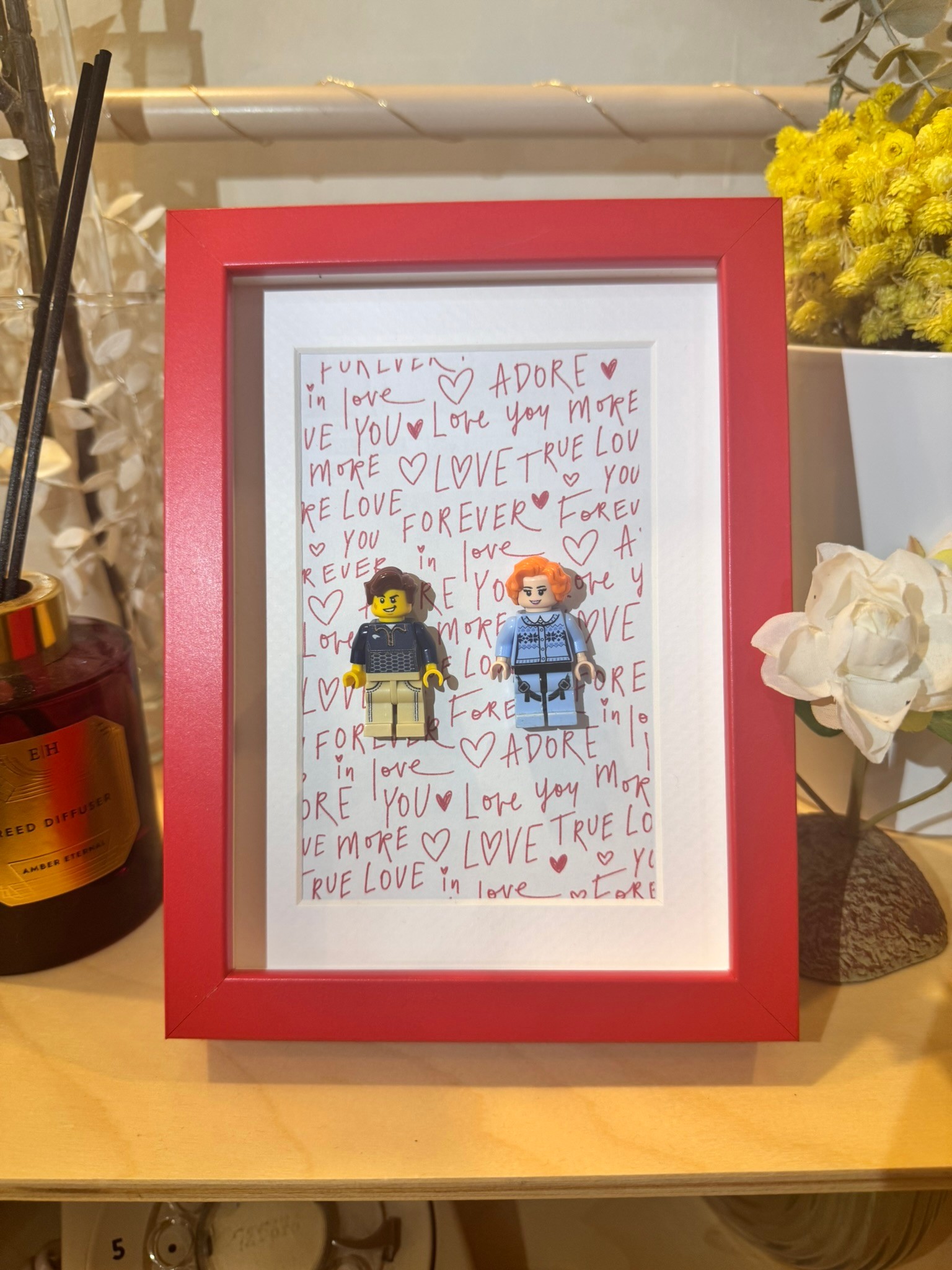 Forever in Love Kendin Tasarla Figür Tablo 13x18 Ikea Çerçeve