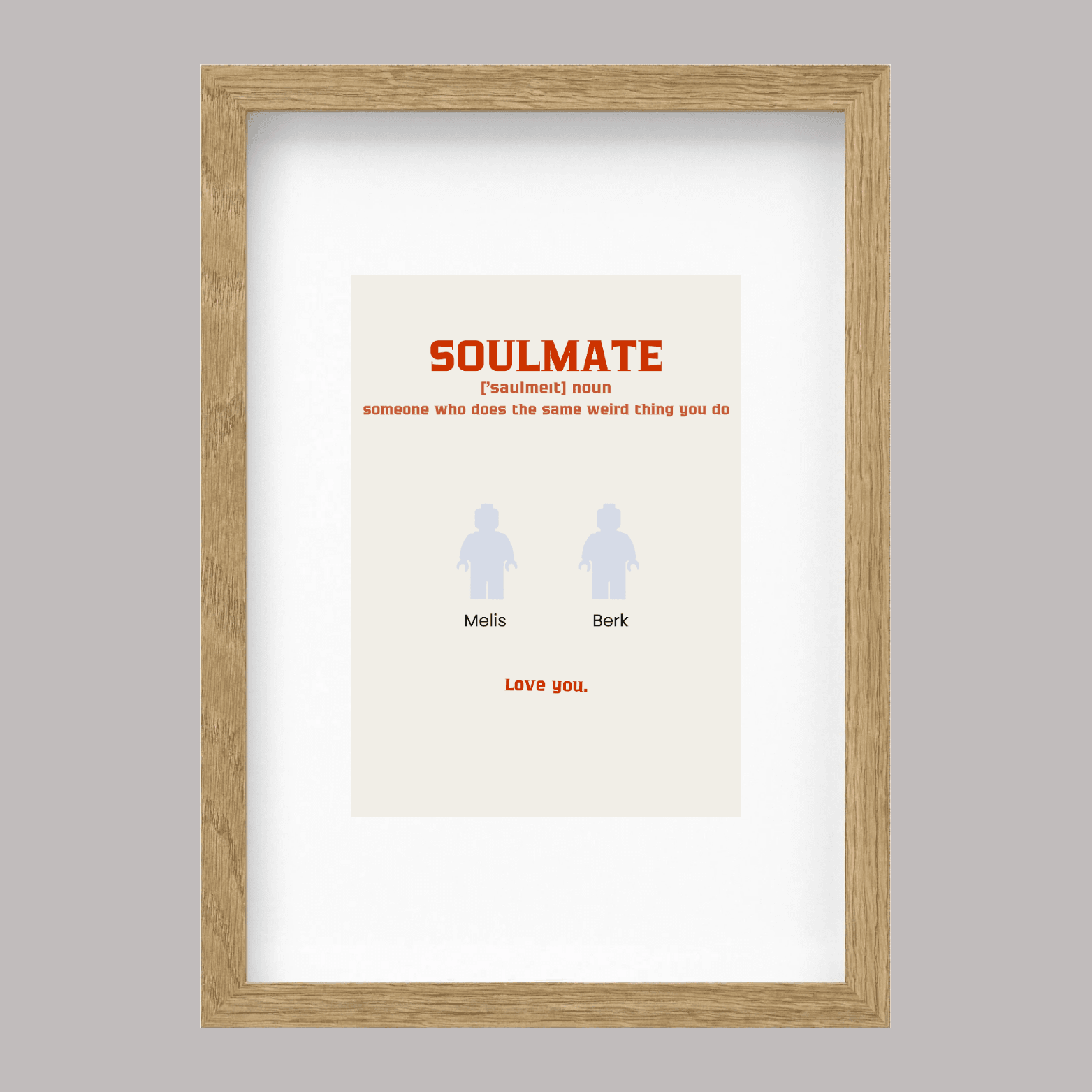 Soulmate Kendin Tasarla Figür Tablo 21x30