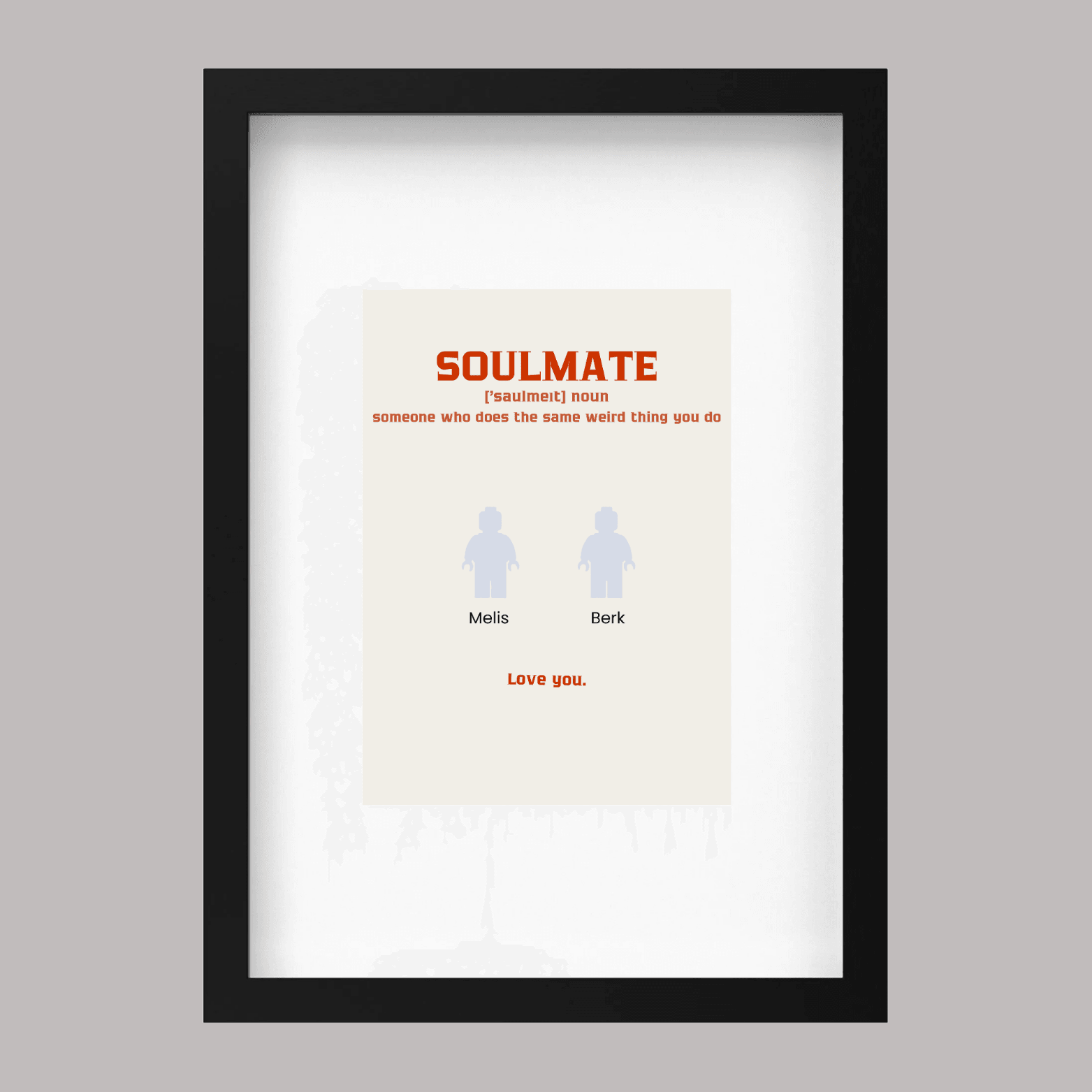 Soulmate Kendin Tasarla Figür Tablo 21x30