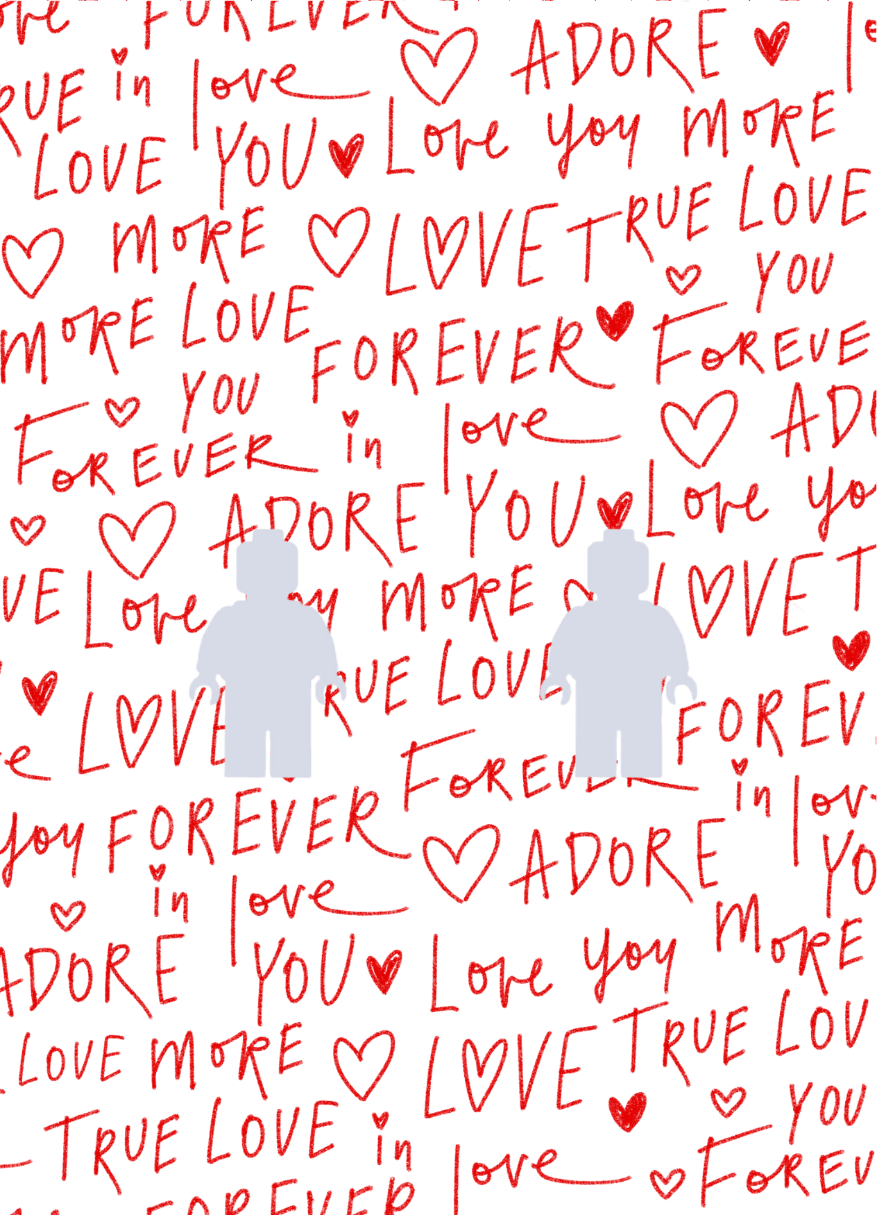 Forever in Love Kendin Tasarla Figür Tablo 21x30