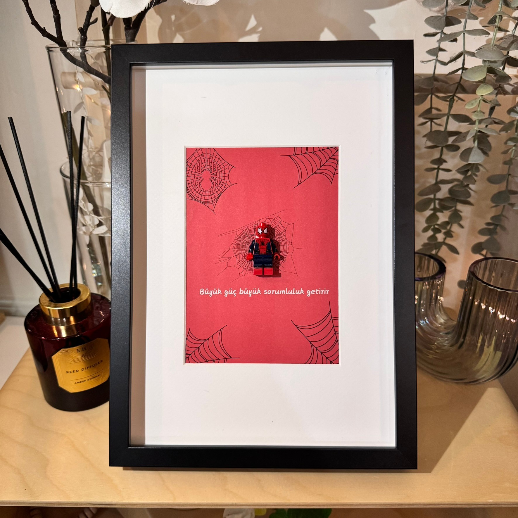 Spiderman Kendin Tasarla Figür Tablo 21x30