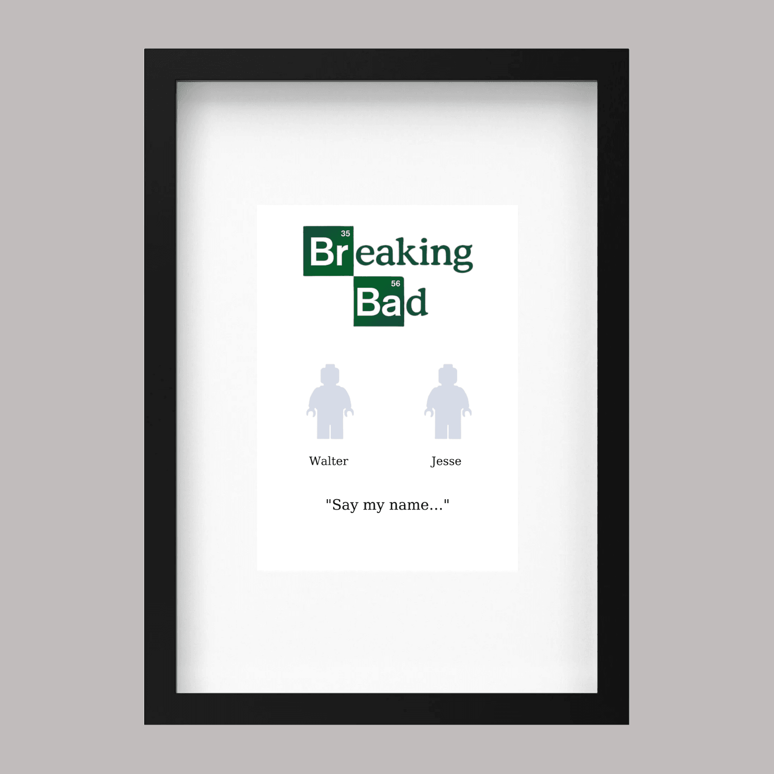 Breaking Bad Kendin Tasarla Figür Tablo 21x30 Ikea Çerçeve