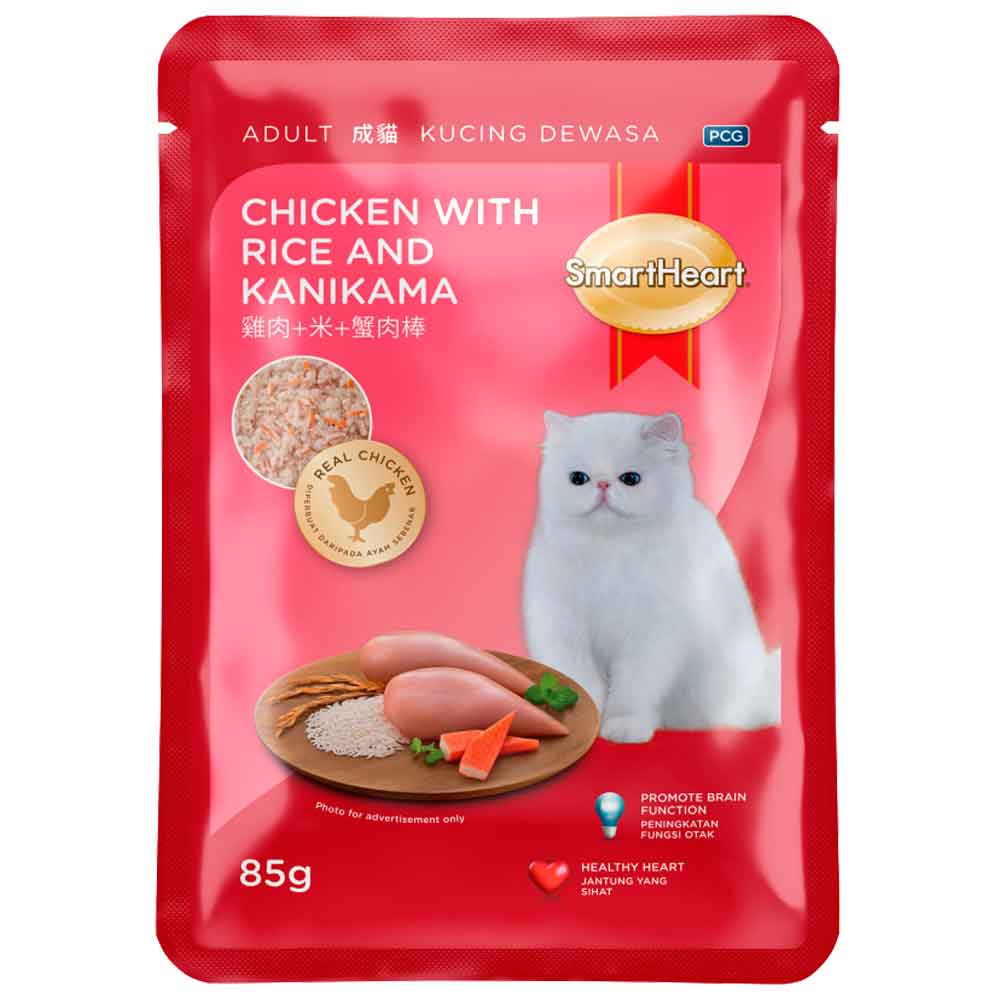 Smart Heart Kedi Konservesi Tavuk Pirinç ve Peynir 85 Gr