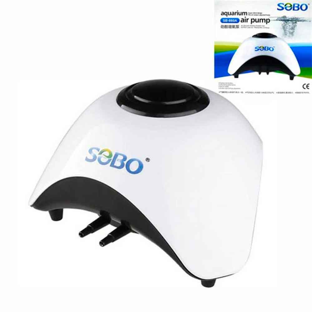 Sobo Akvaryum Hava Motoru Çift Çıkış 10W 2x6 Lt/Min SB-860A