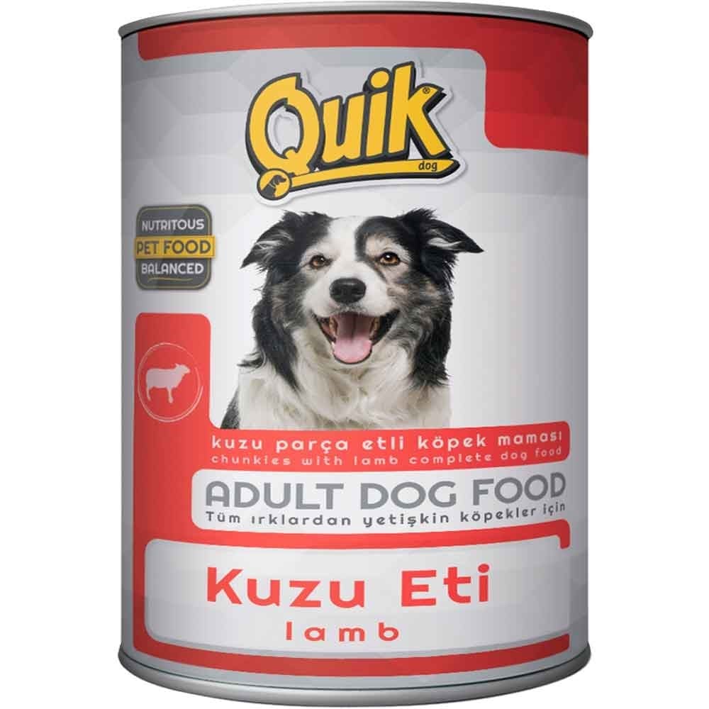 Quik Kuzu Etli Köpek Konservesi 415 gr
