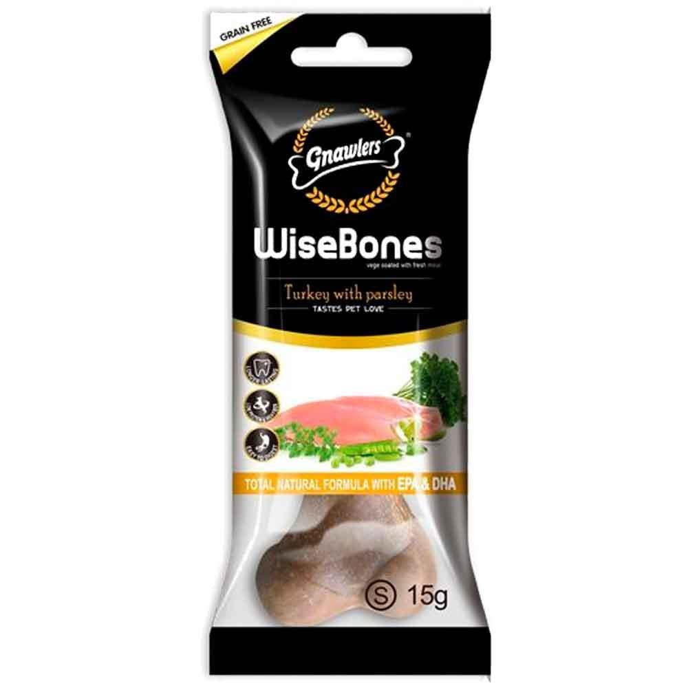 Gnawlers Wise Bone Köpek Ödül Kemiği Hindili 15 Gr
