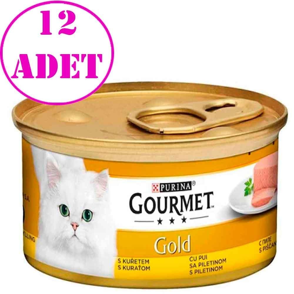 Gourmet Gold Kıyılmış Tavuklu Kedi Konservesi 85 Gr 12 AD