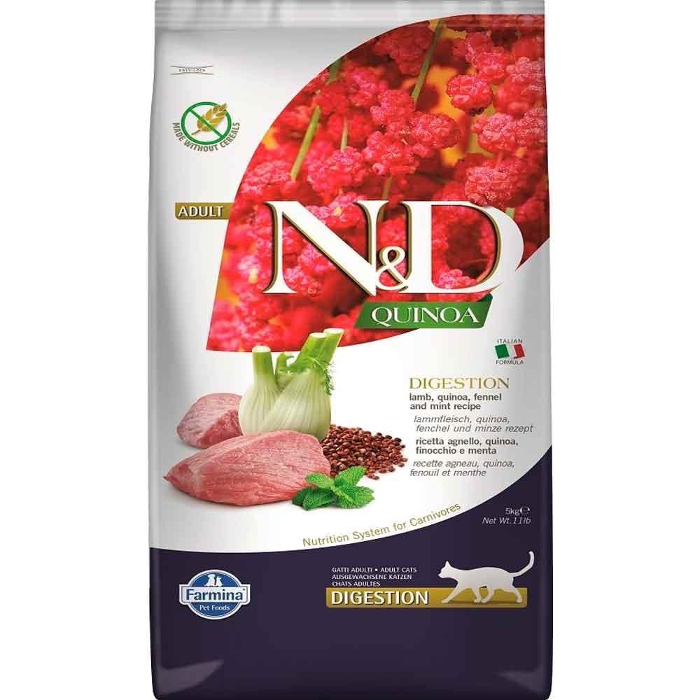 N&D Quinoa Digestion Kuzu Etli Yetişkin Kedi Maması 5 kg