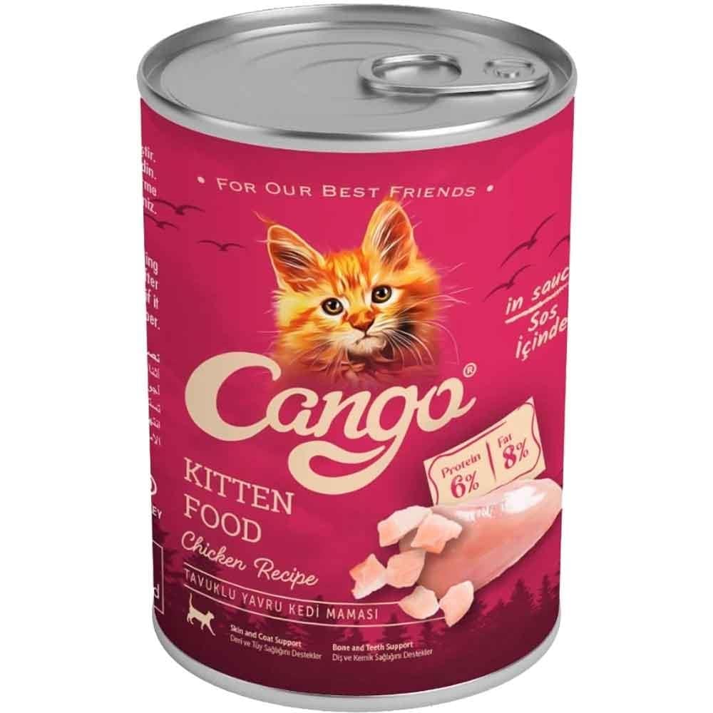 Cango Yavru Kedi Konservesi Tavuklu 415 Gr
