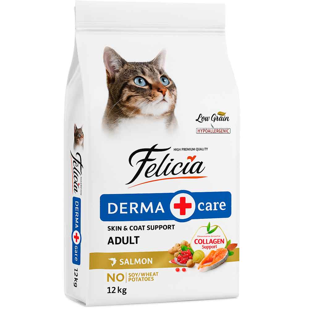 Felicia Kolajenli Az Tahıllı Somonlu Kedi Maması 12 Kg