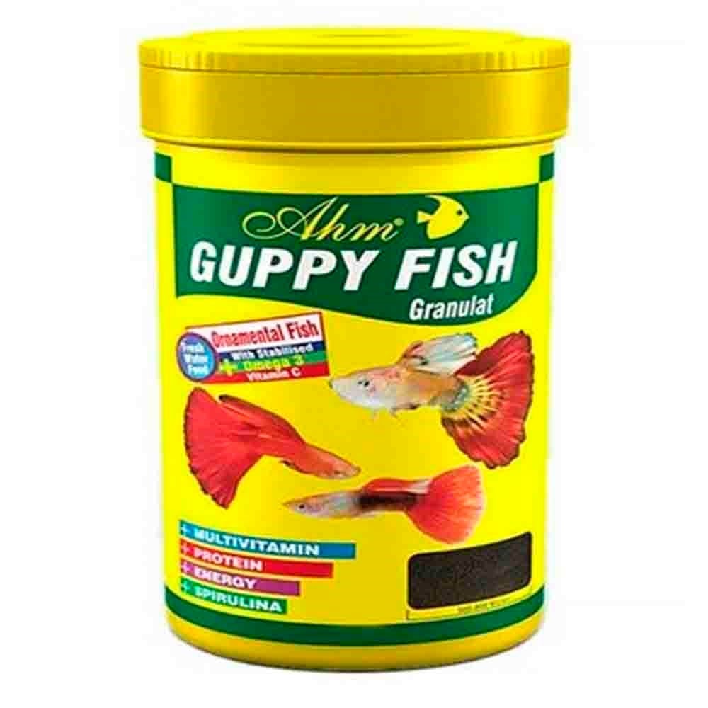AHM Guppy Granul Food 100 ml Balık Yemi