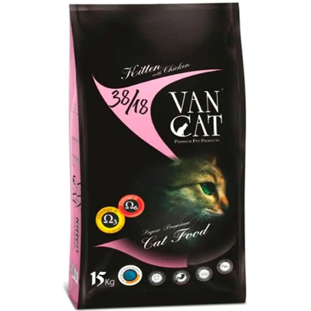 VanCat Kitten Kuzulu Pirinçli Yavru Kedi Maması 15 Kg