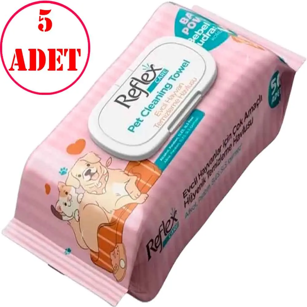 Reflex Temizleme Mendili 50'li PK 5 AD