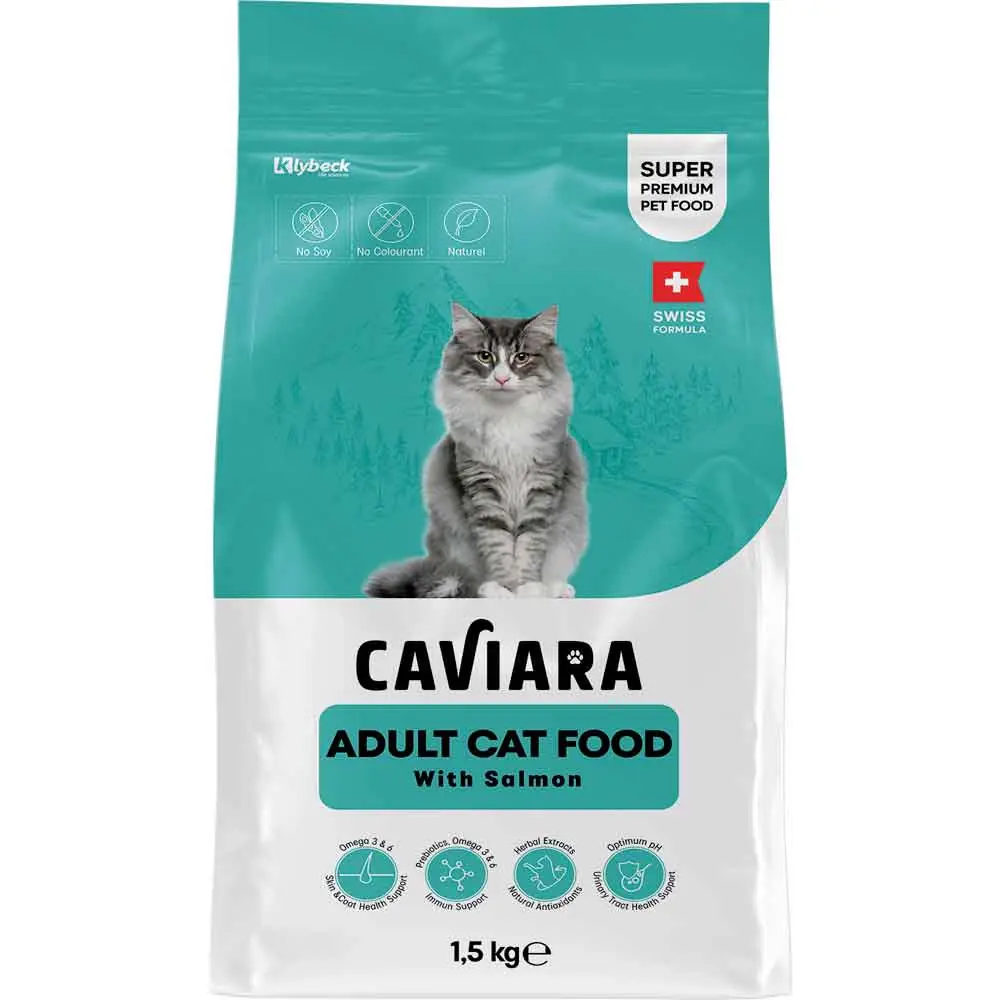 Caviara Kedi Maması Somonlu 1,5 Kg