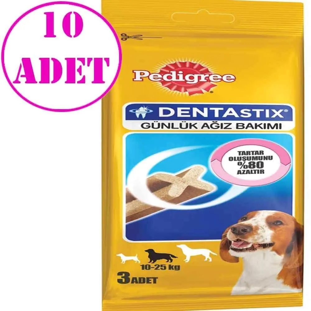 Pedigree Dentastix Köpek Ödülü Medium 3 Lü 77 Gr 10 AD