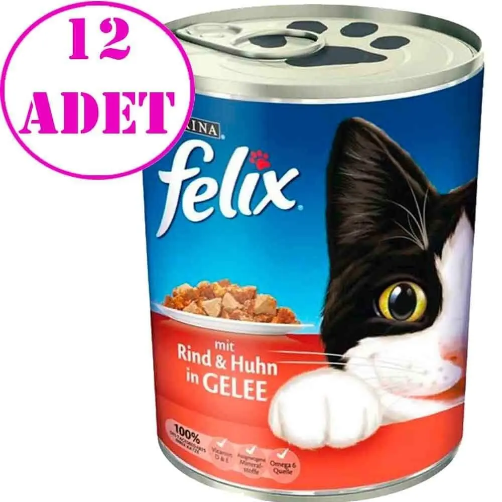 Purina Felix Sığır Etli Kedi Konservesi 400 Gr 12 AD