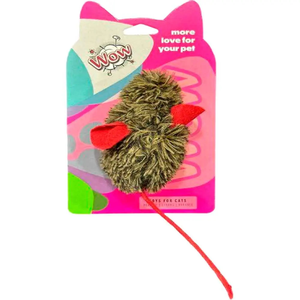 Nunbell Kedi Oyuncağı Wow Peluş Kırpık Fare