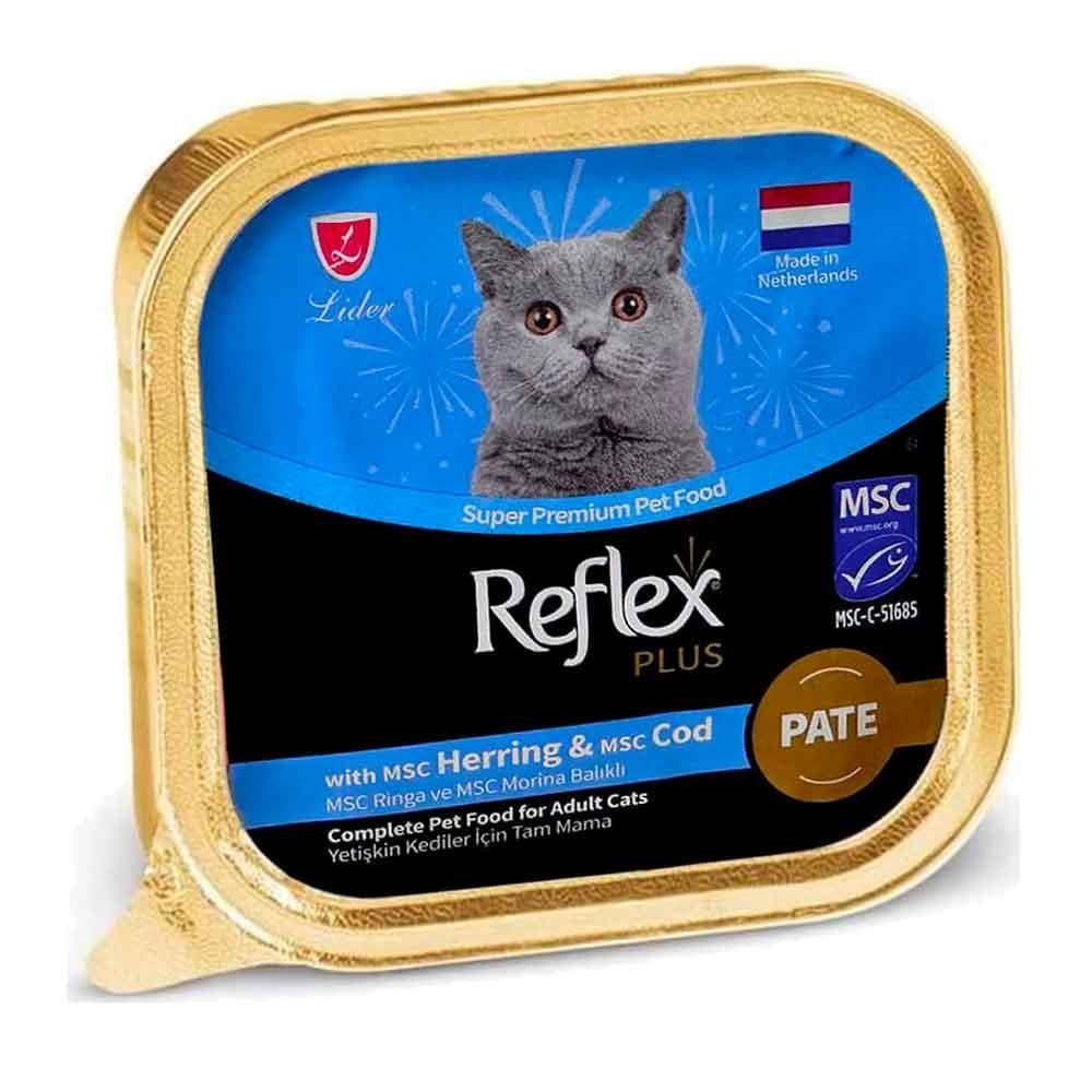 Reflex Plus Pate Ringa ve Morina Balıklı Kedi Konservesi 85 Gr