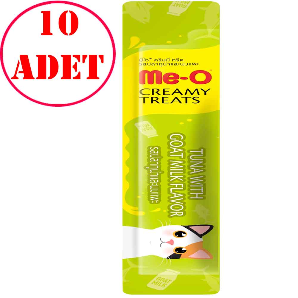 Meo Ton Balıklı ve Keçi Sütlü Kedi Likit Ödül Tekli 15 Gr 10 AD