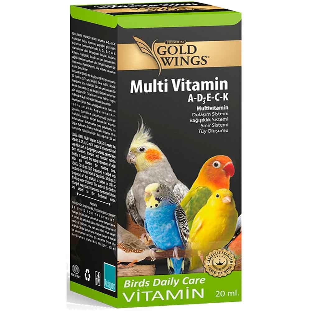 Gold Wings Multivitamin (Tüy Oluşum Destekleyici) 20 ML