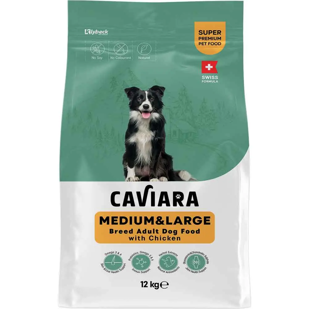 Caviara Tavuklu Orta & Büyük Irk Yetişkin Köpek Maması 12 Kg