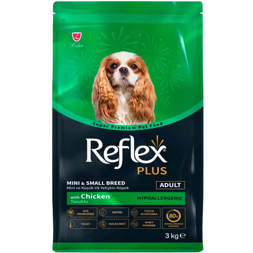 Reflex Plus Küçük Irk Köpek Maması Tavuklu 3 Kg