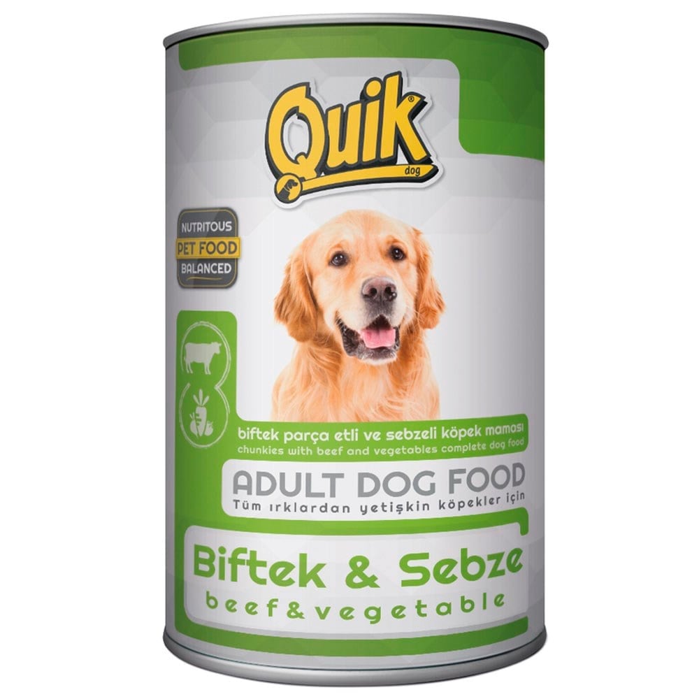 Quik Biftekli Sebzeli Köpek Konservesi 415 gr